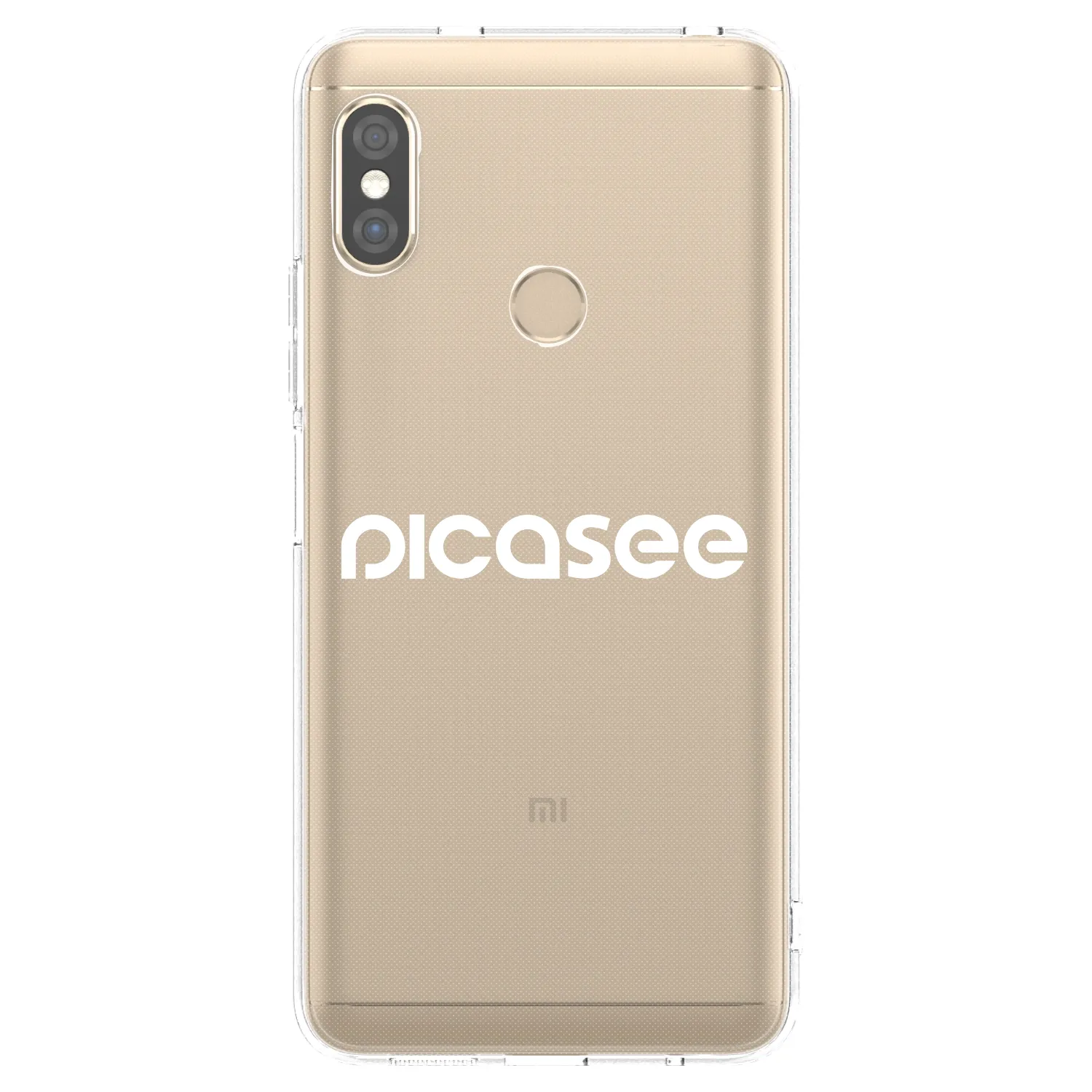 Picasee husă transparentă din silicon pentru Xiaomi Redmi Note 5 Global - Picasee - new logo - white