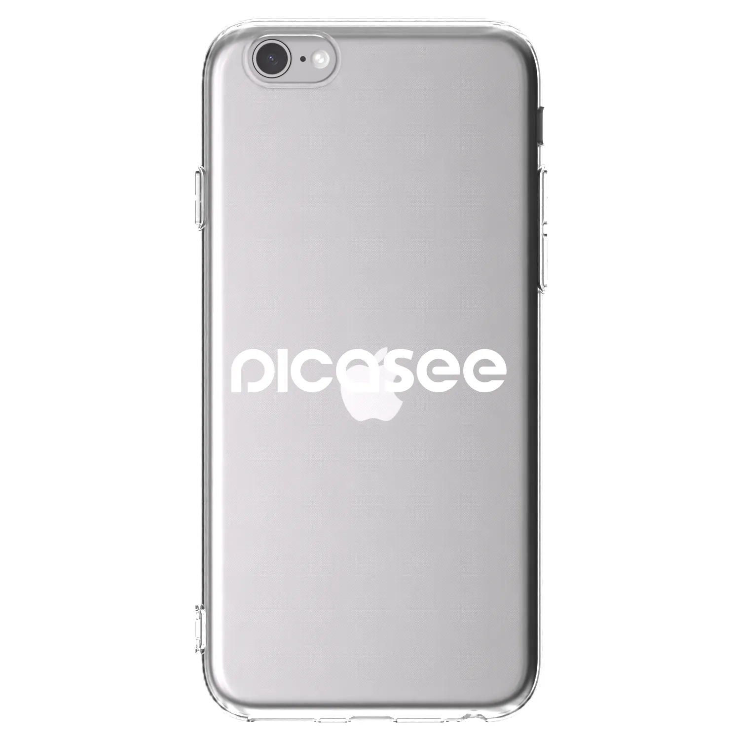 Picasee husă transparentă din silicon pentru Apple iPhone 6/6S - Picasee - new logo - white