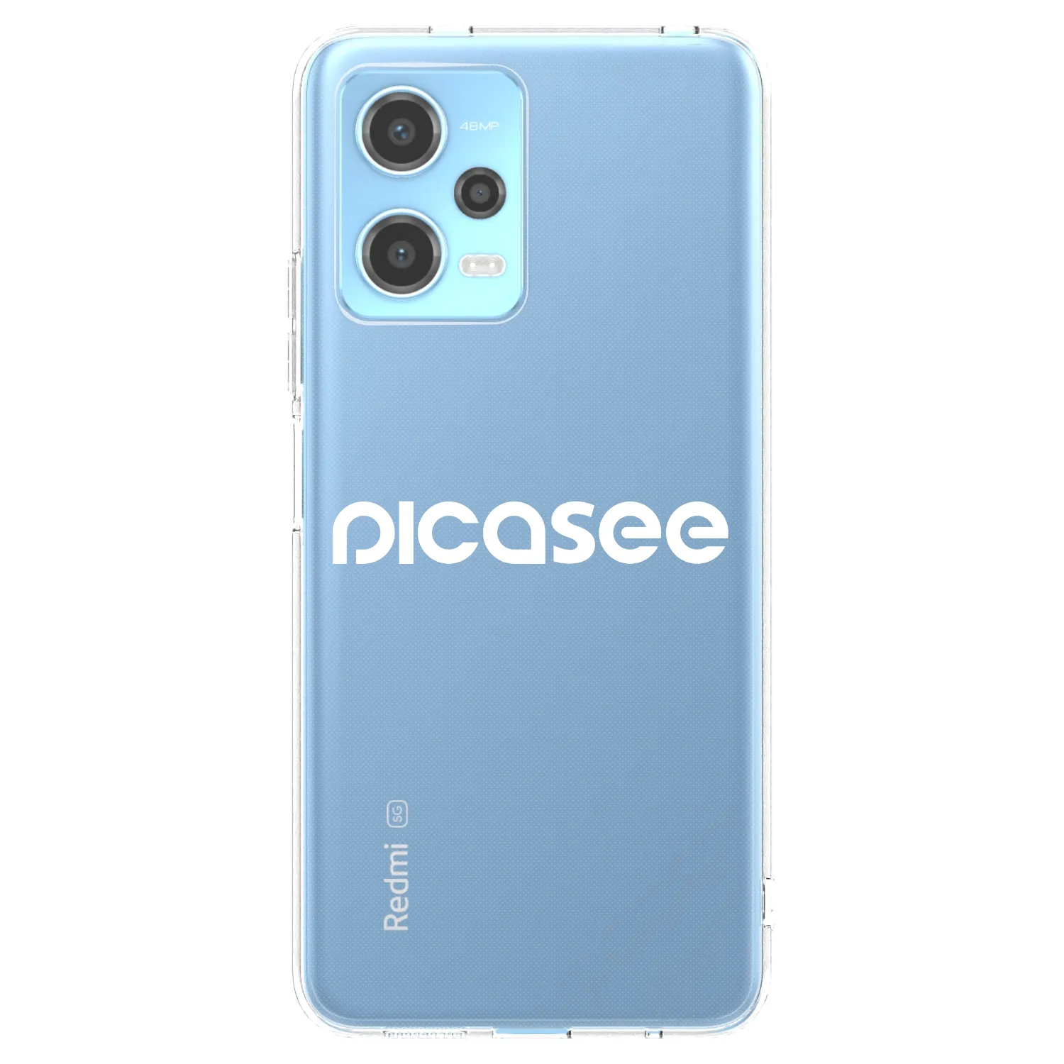 Picasee husă transparentă din silicon pentru Xiaomi Redmi Note 12 5G - Picasee - new logo - white