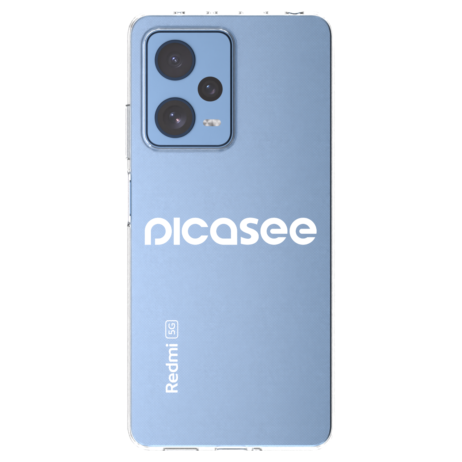 Picasee husă transparentă din silicon pentru Xiaomi Redmi Note 12 Pro 5G - Picasee - new logo - white