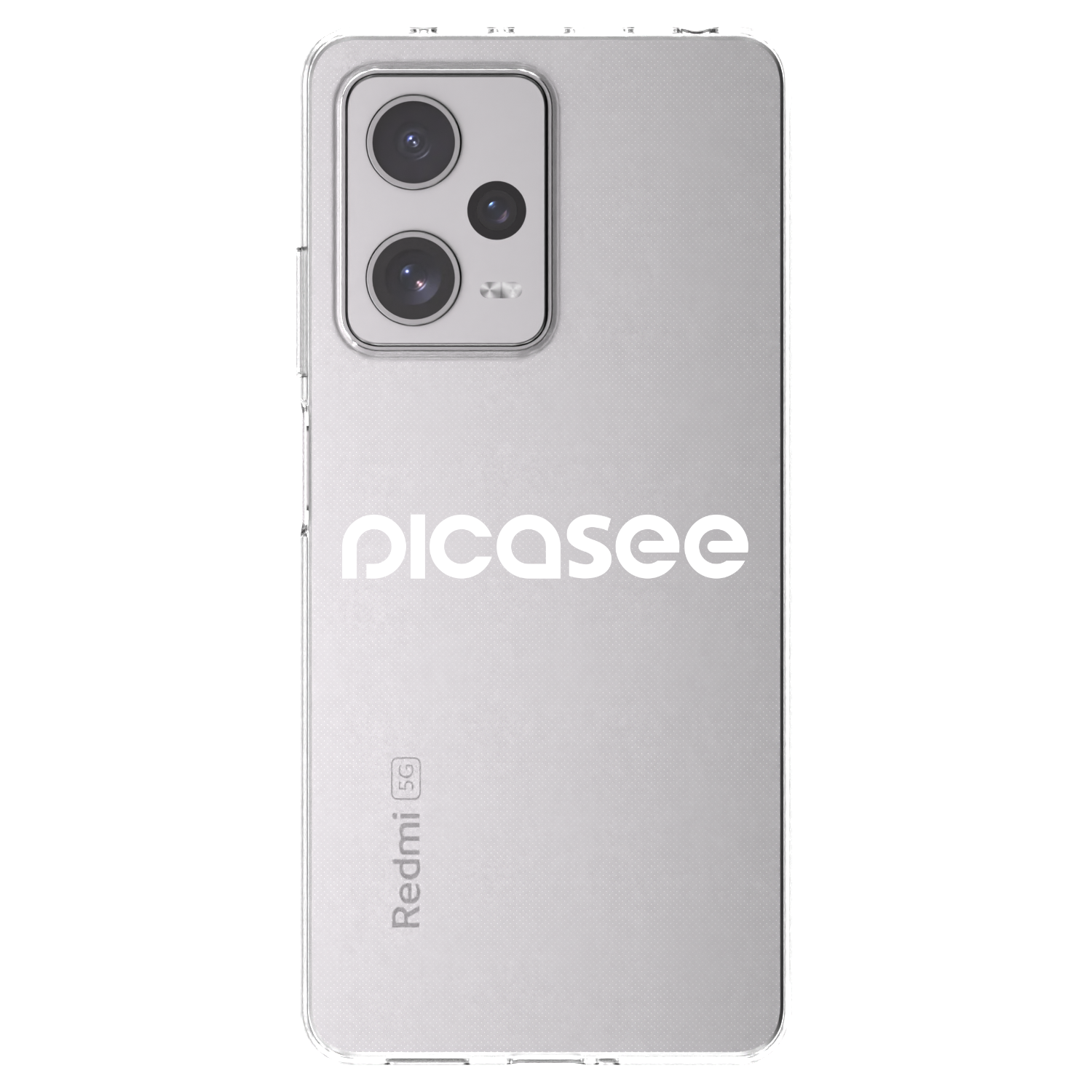 Picasee husă transparentă din silicon pentru Xiaomi Redmi Note 12 Pro+ 5G - Picasee - new logo - white