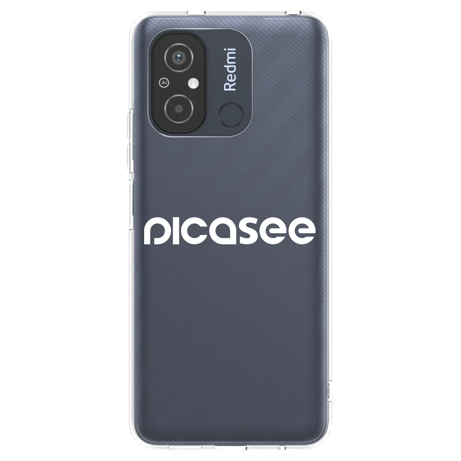 Picasee husă transparentă din silicon pentru Xiaomi Redmi 12C - Picasee - new logo - white