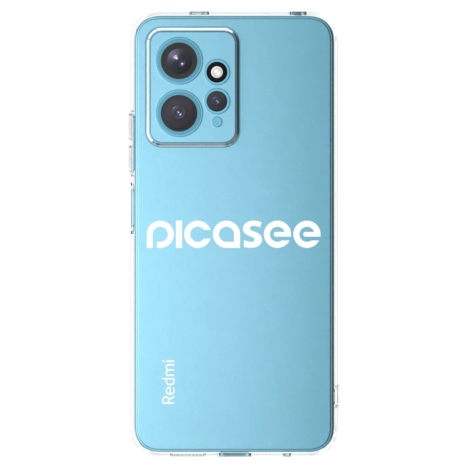 Picasee husă transparentă din silicon pentru Xiaomi Redmi Note 12 4G - Picasee - new logo - white