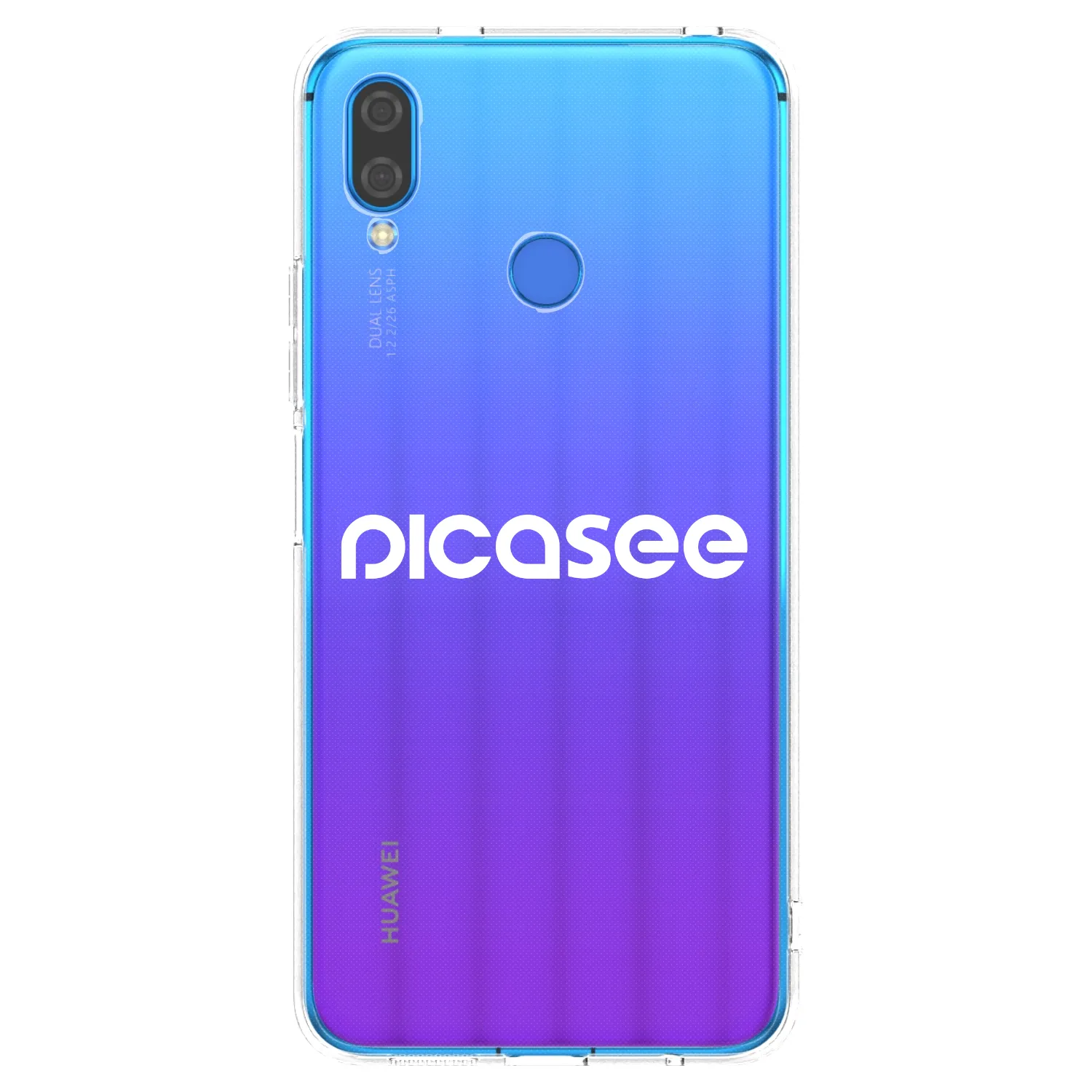 Picasee husă transparentă din silicon pentru Huawei Nova 3 - Picasee - new logo - white