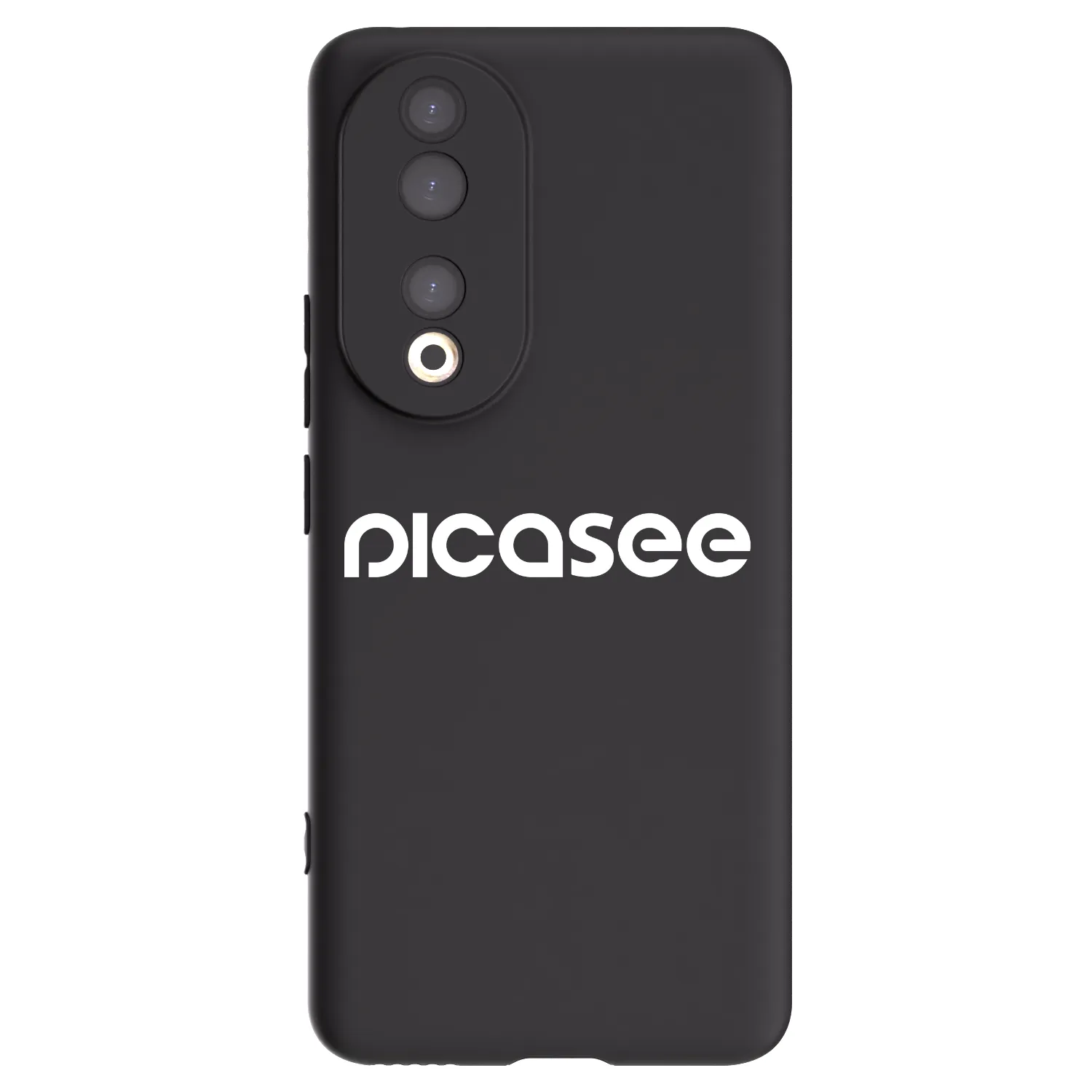Picasee husă neagră din silicon pentru Honor 90 5G - Picasee - new logo - white