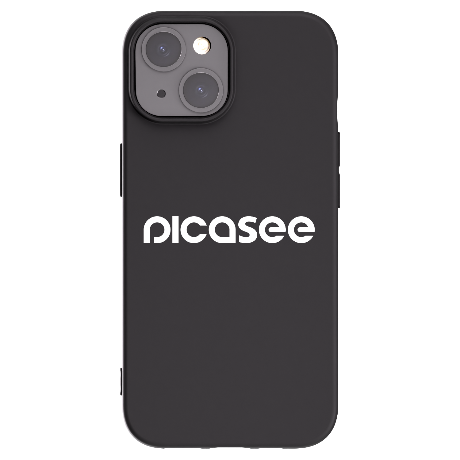 Picasee husă neagră din silicon pentru Apple iPhone 15 - Picasee - new logo - white
