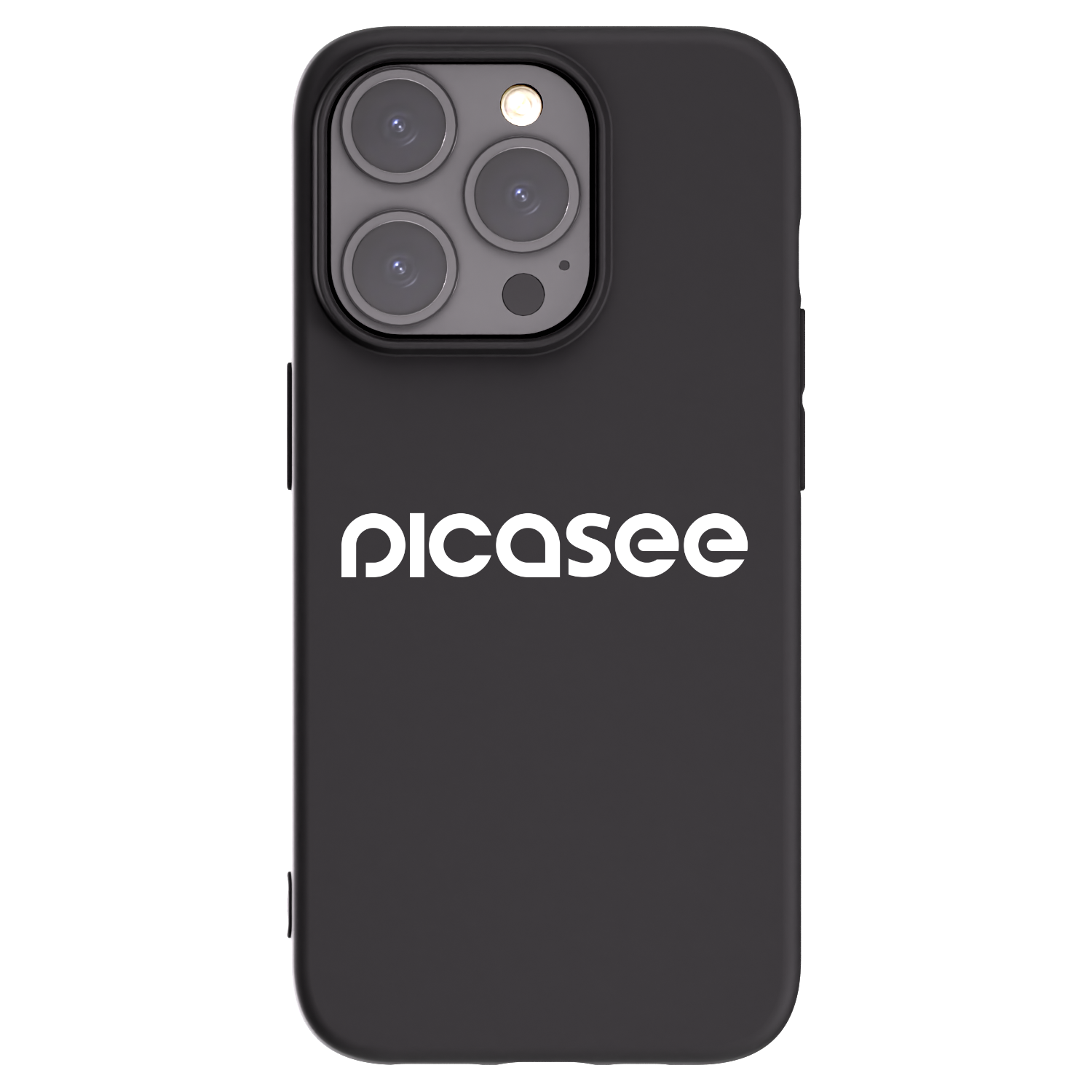 Picasee husă neagră din silicon pentru Apple iPhone 15 Pro - Picasee - new logo - white