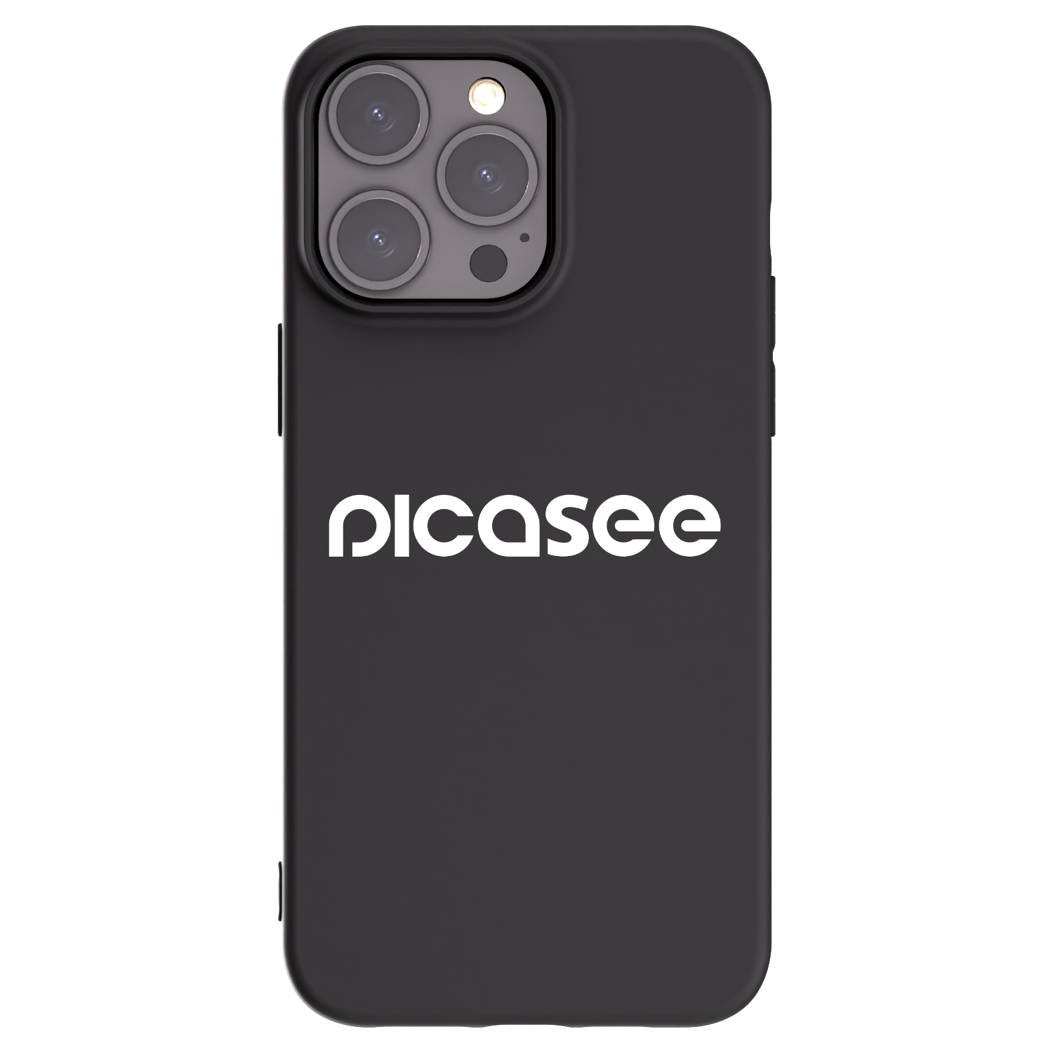 Picasee husă neagră din silicon pentru Apple iPhone 15 Pro Max - Picasee - new logo - white