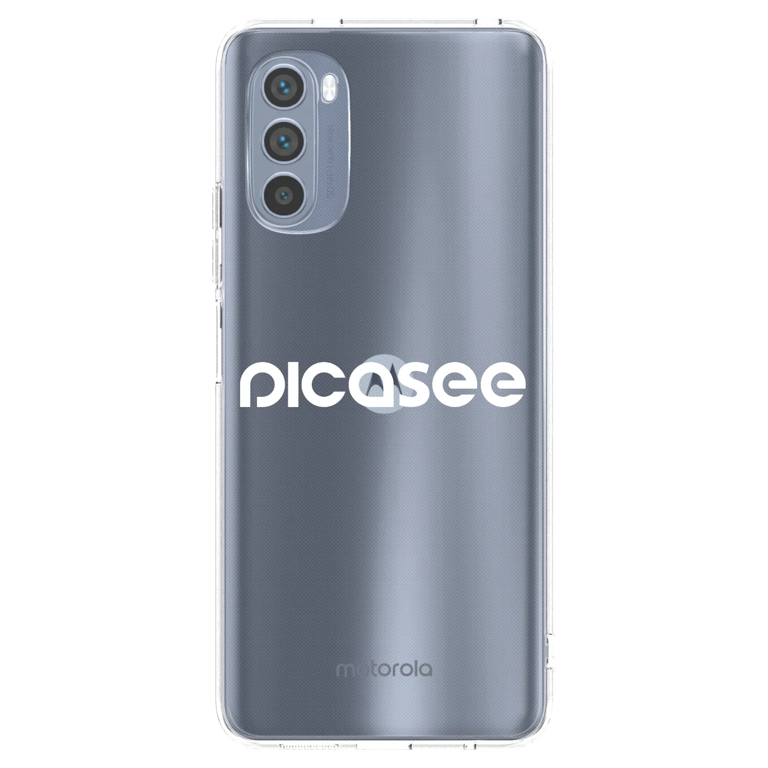 Picasee husă transparentă din silicon pentru Motorola Moto G62 - Picasee - new logo - white