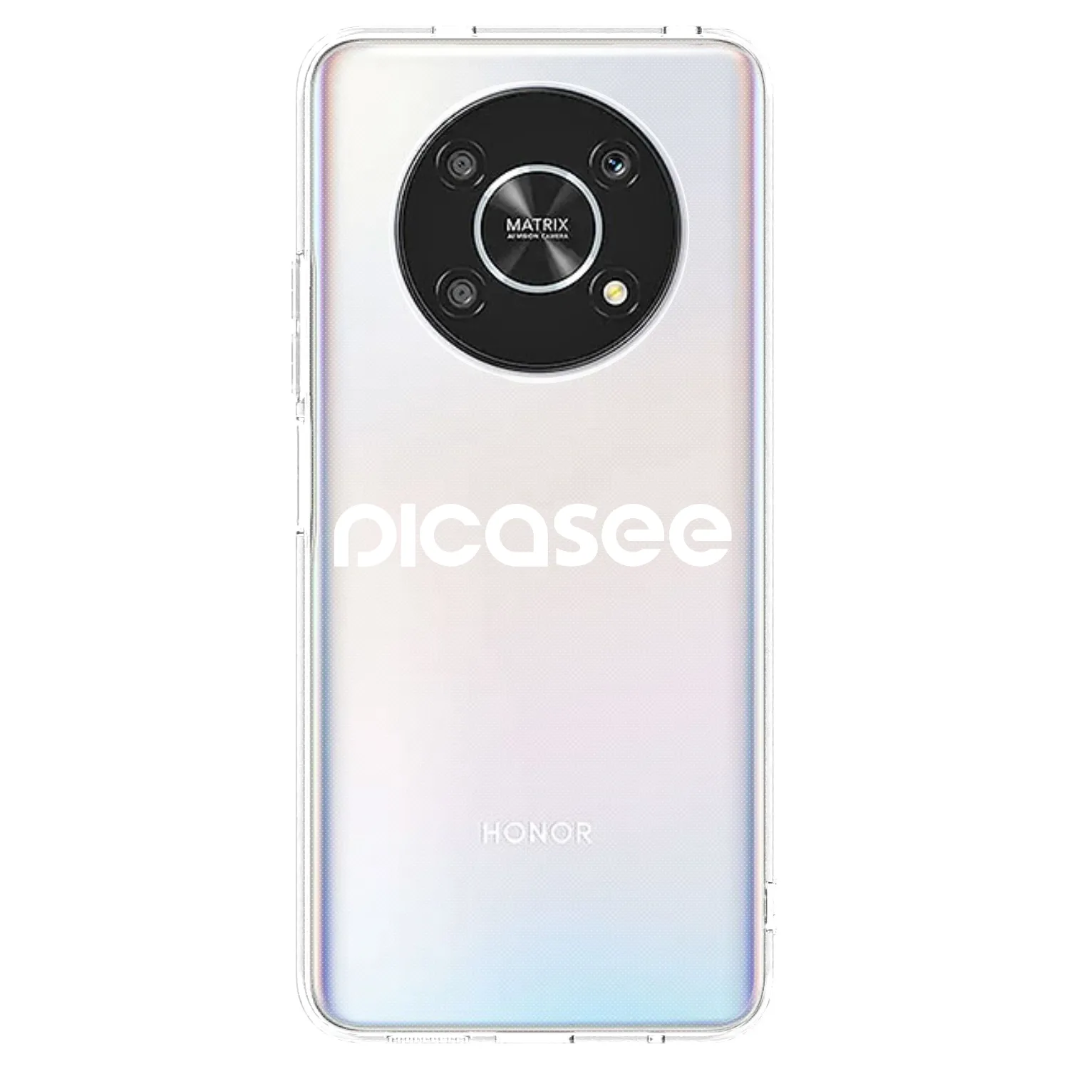 Picasee husă transparentă din silicon pentru Honor Magic4 Lite 5G - Picasee - new logo - white