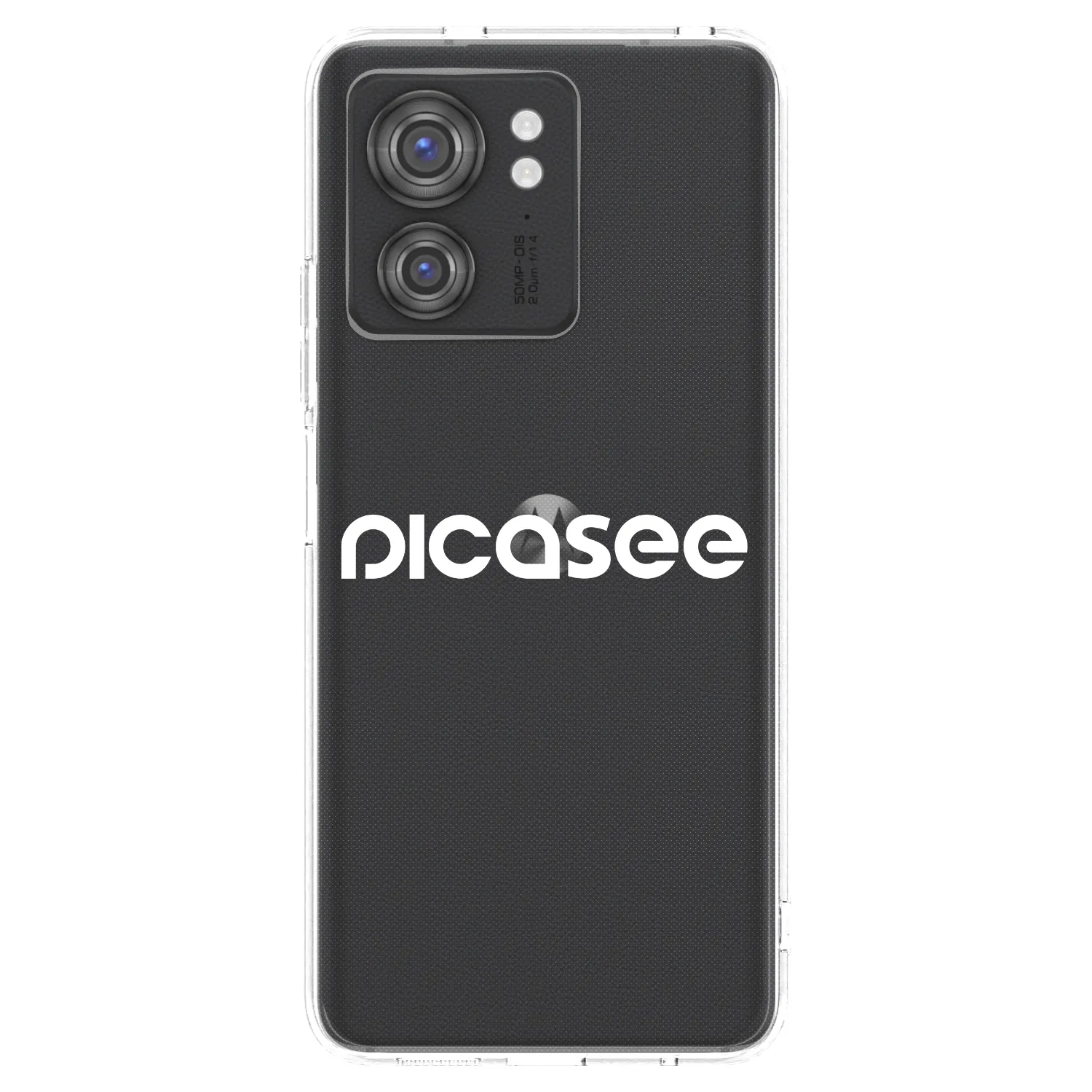 Picasee husă transparentă din silicon pentru Motorola Edge 40 - Picasee - new logo - white