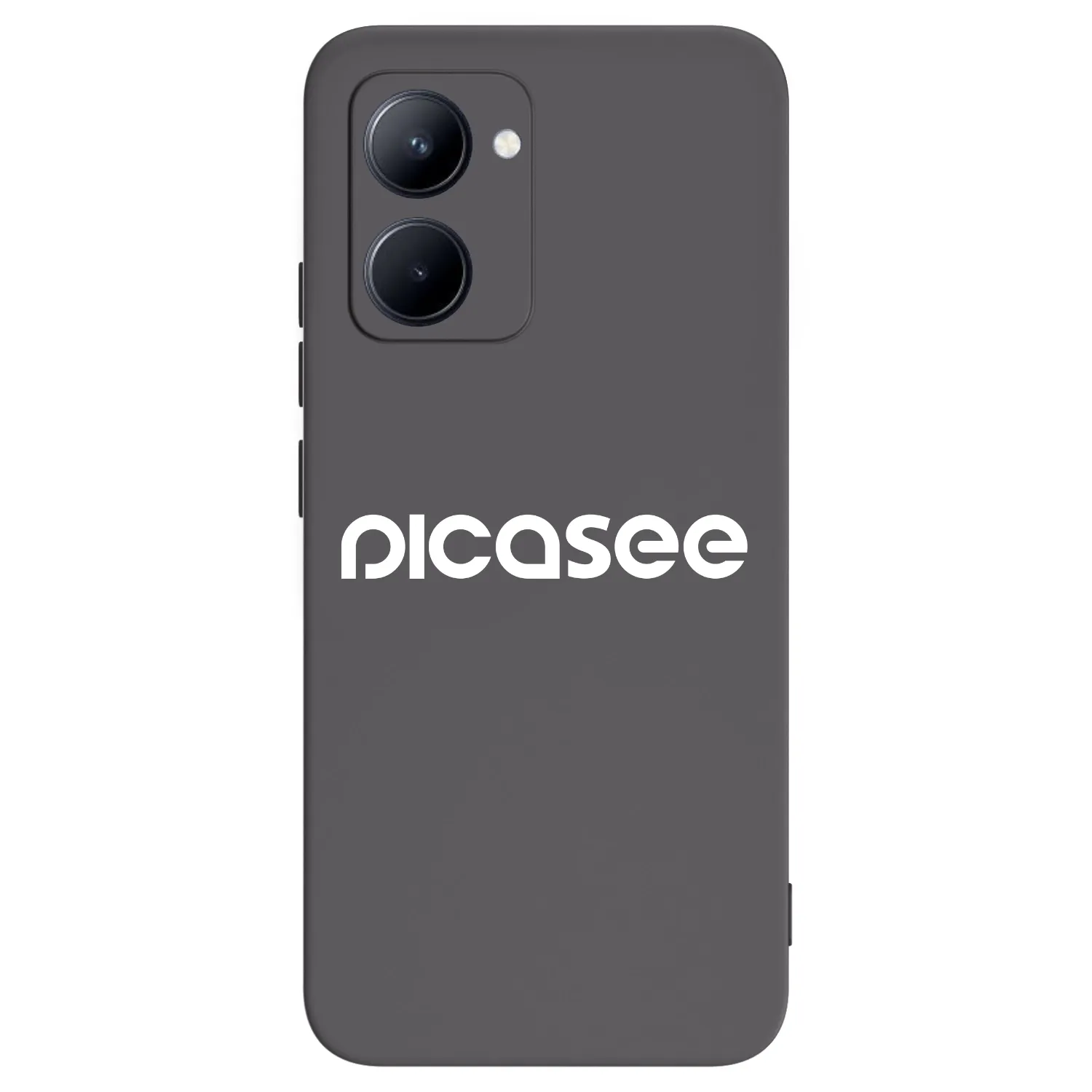 Picasee husă neagră din silicon pentru Realme C33 (2023) - Picasee - new logo - white