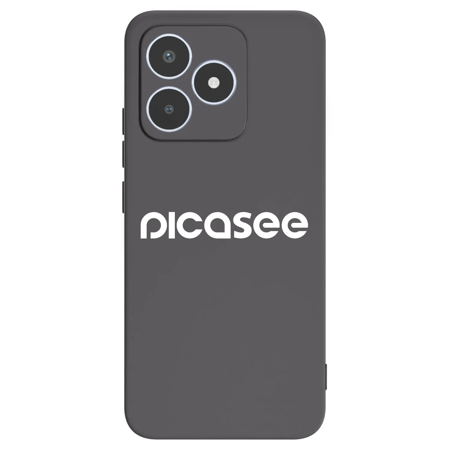 Picasee husă neagră din silicon pentru Realme C53 - Picasee - new logo - white
