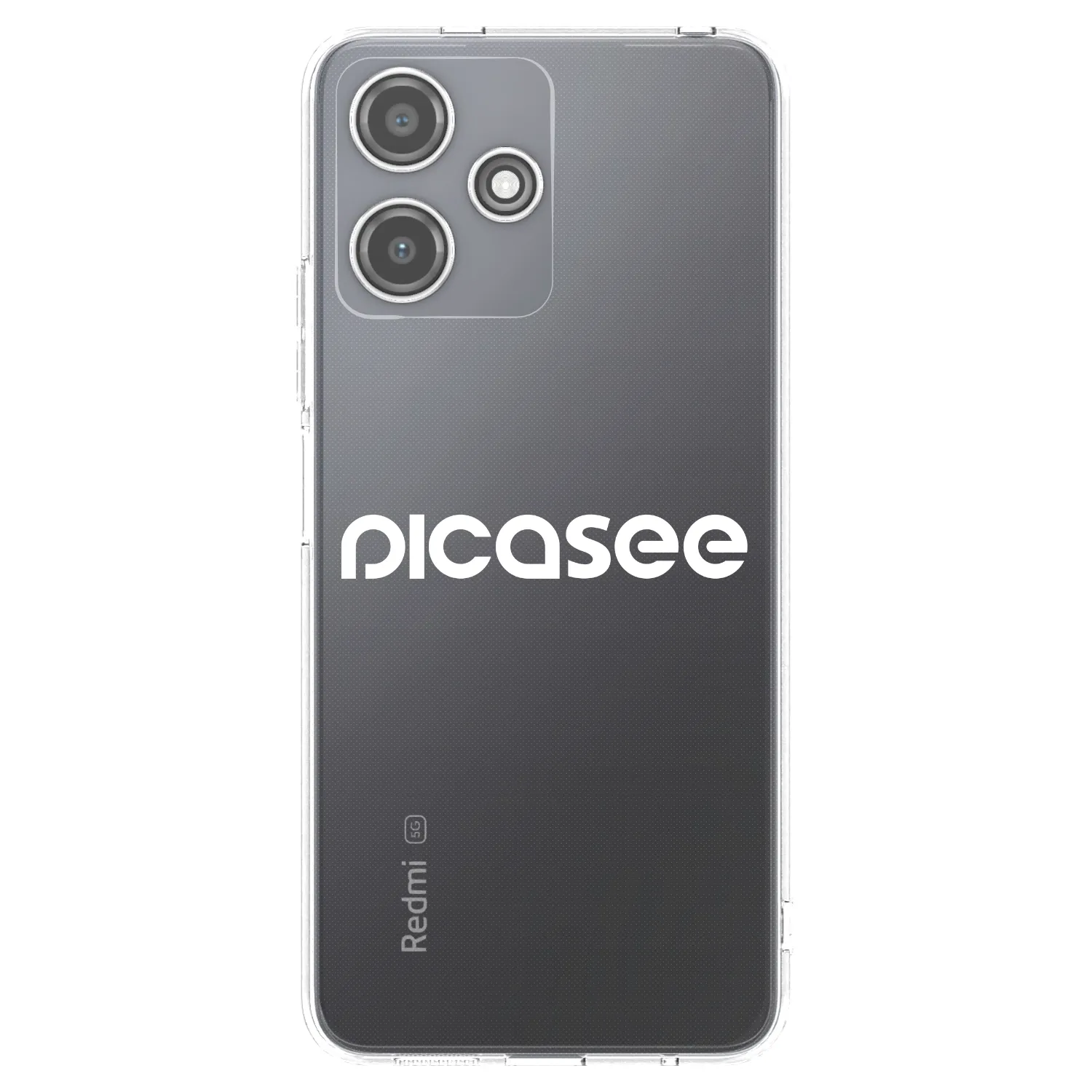 Picasee husă transparentă din silicon pentru Xiaomi Redmi 12 5G - Picasee - new logo - white