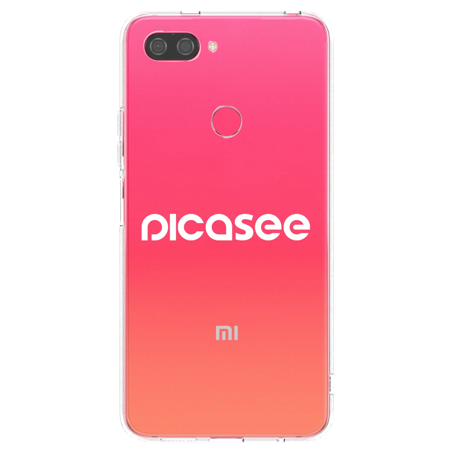 Picasee husă transparentă din silicon pentru Xiaomi Mi 8 Lite - Picasee - new logo - white