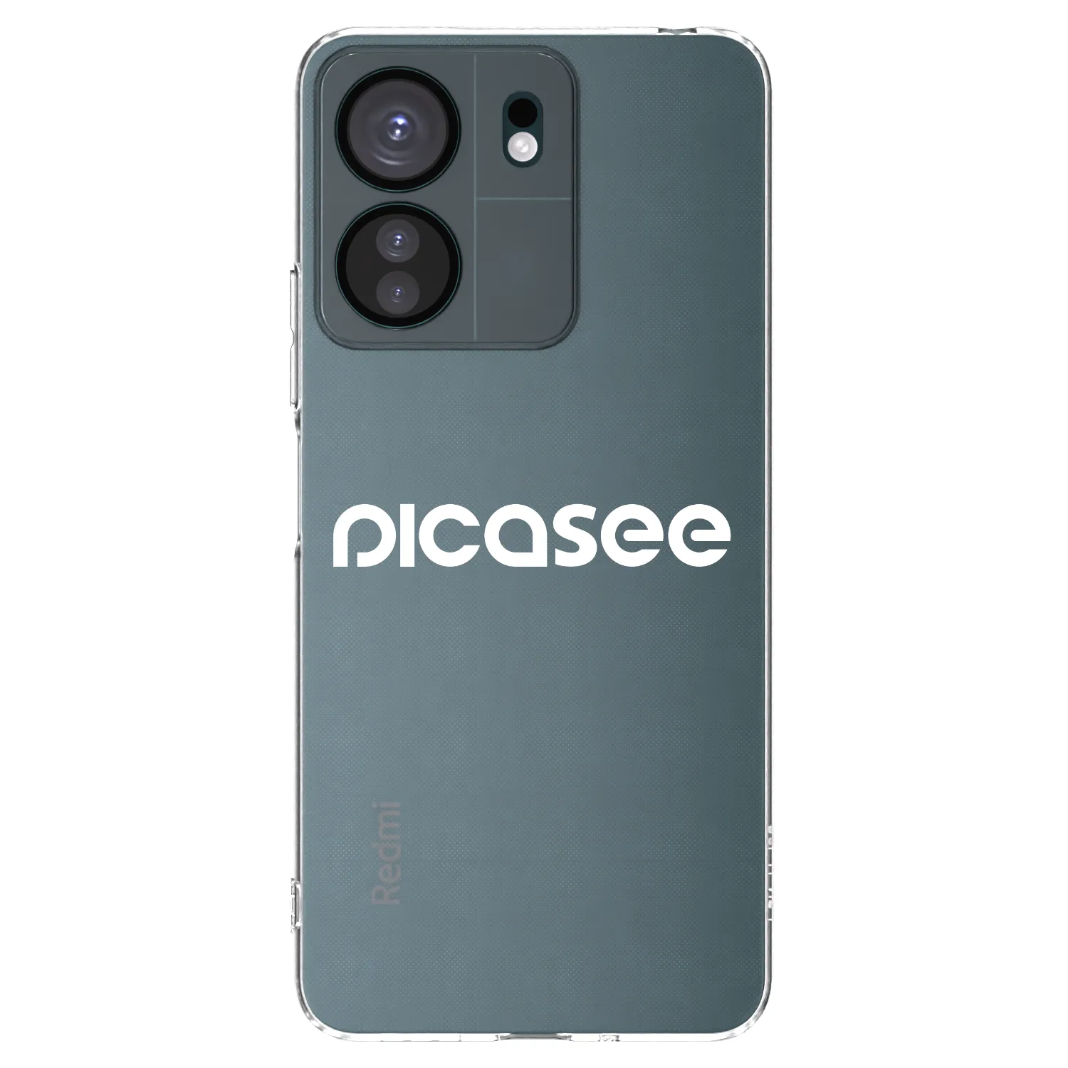 Picasee husă transparentă din silicon pentru Xiaomi Redmi 13C 4G - Picasee - new logo - white