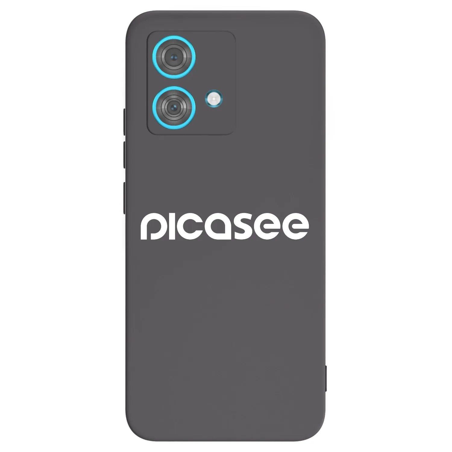 Picasee husă neagră din silicon pentru Motorola Edge 40 Neo - Picasee - new logo - white