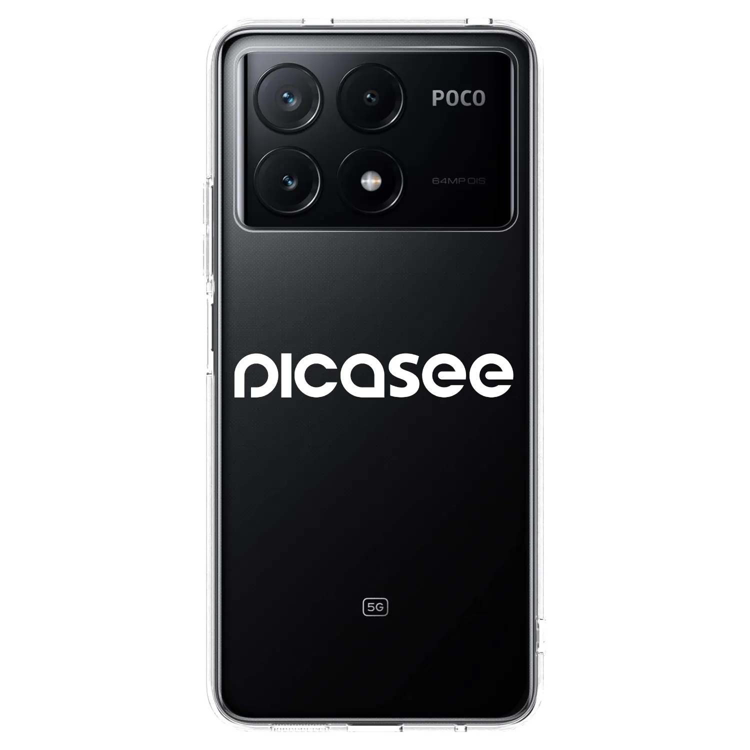 Picasee husă transparentă din silicon pentru Xiaomi Poco X6 Pro - Picasee - new logo - white