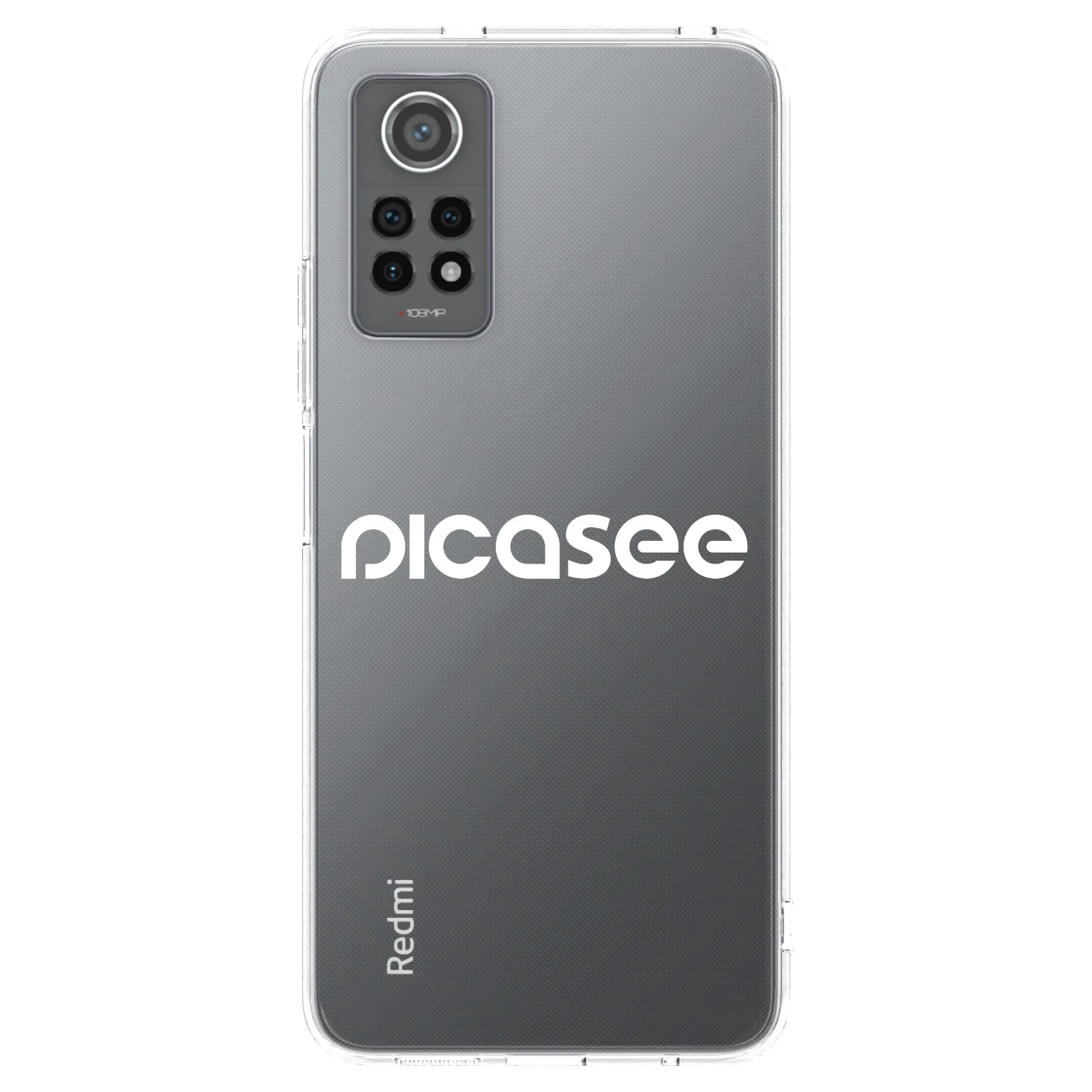 Picasee husă transparentă din silicon pentru Xiaomi Redmi Note 12 Pro 4G - Picasee - new logo - white