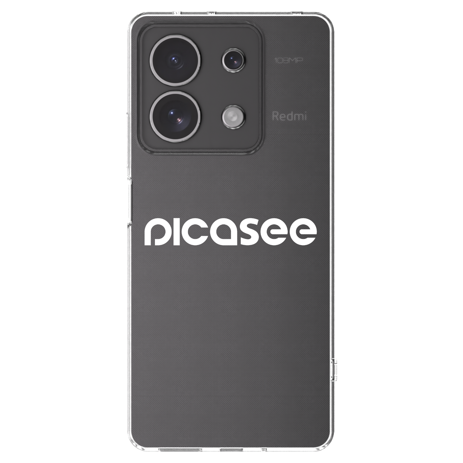 Picasee husă transparentă din silicon pentru Xiaomi Redmi Note 13 4G - Picasee - new logo - white
