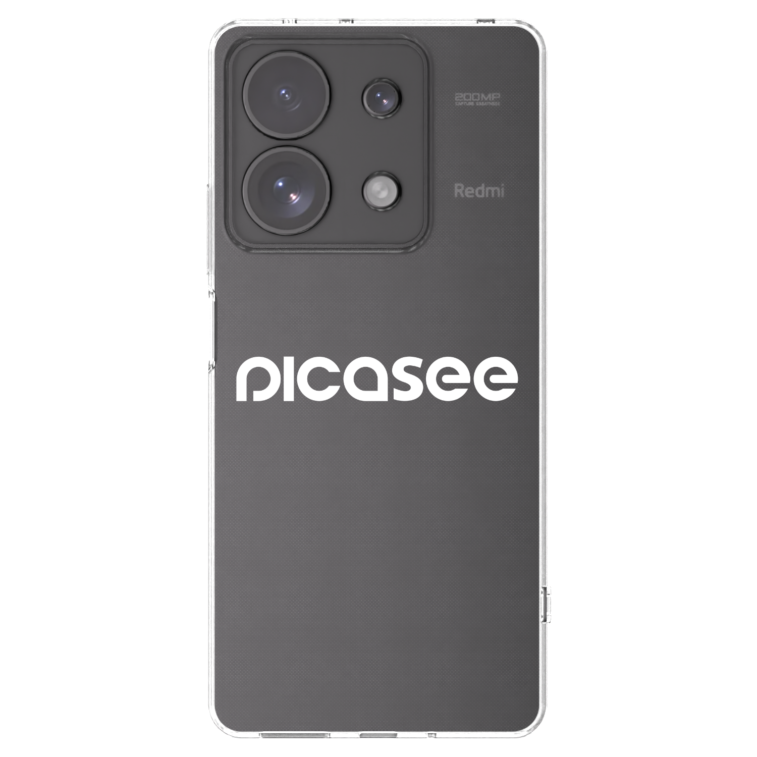 Picasee husă transparentă din silicon pentru Xiaomi Redmi Note 13 Pro 4G - Picasee - new logo - white
