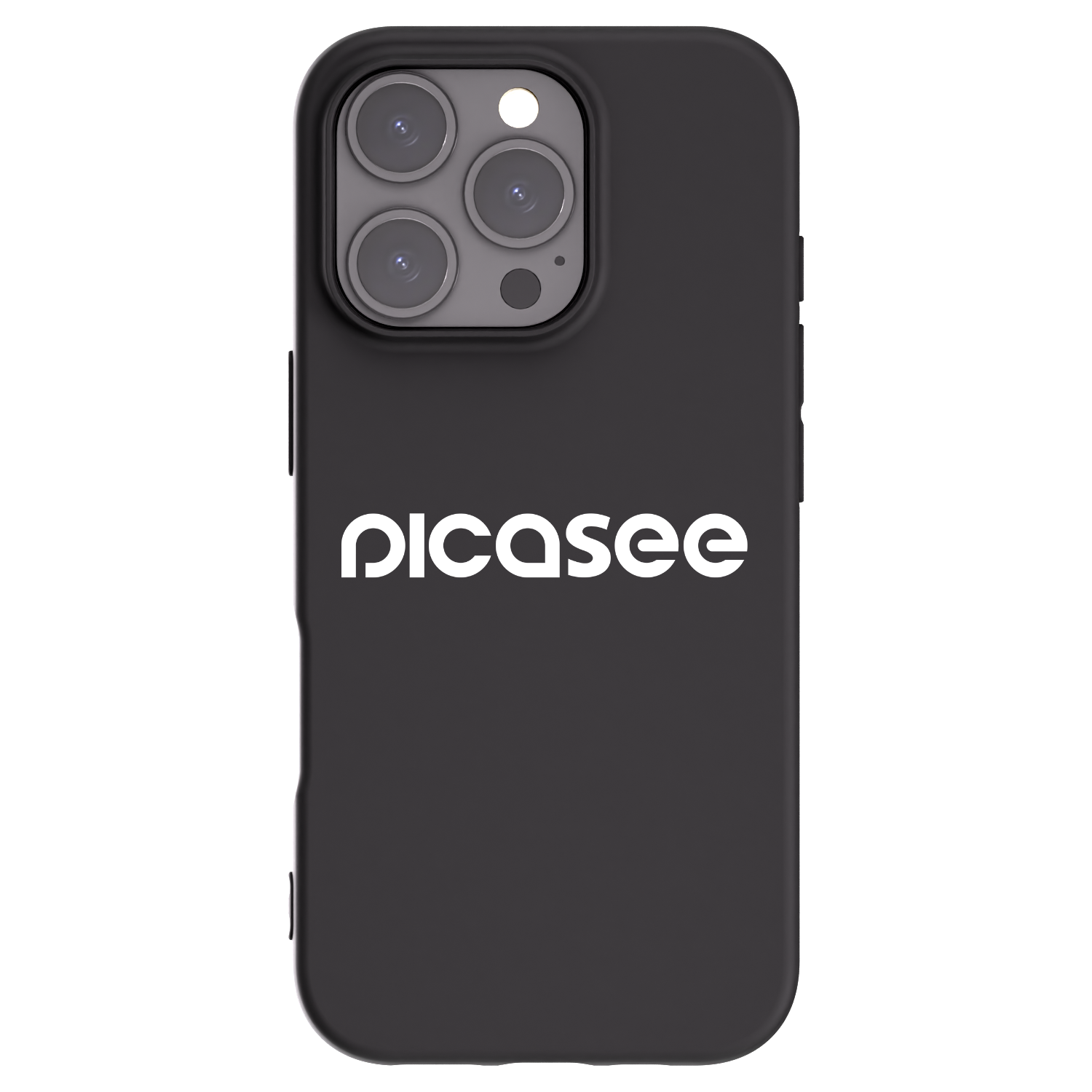 Picasee husă neagră din silicon pentru Apple iPhone 16 Pro - Picasee - new logo - white