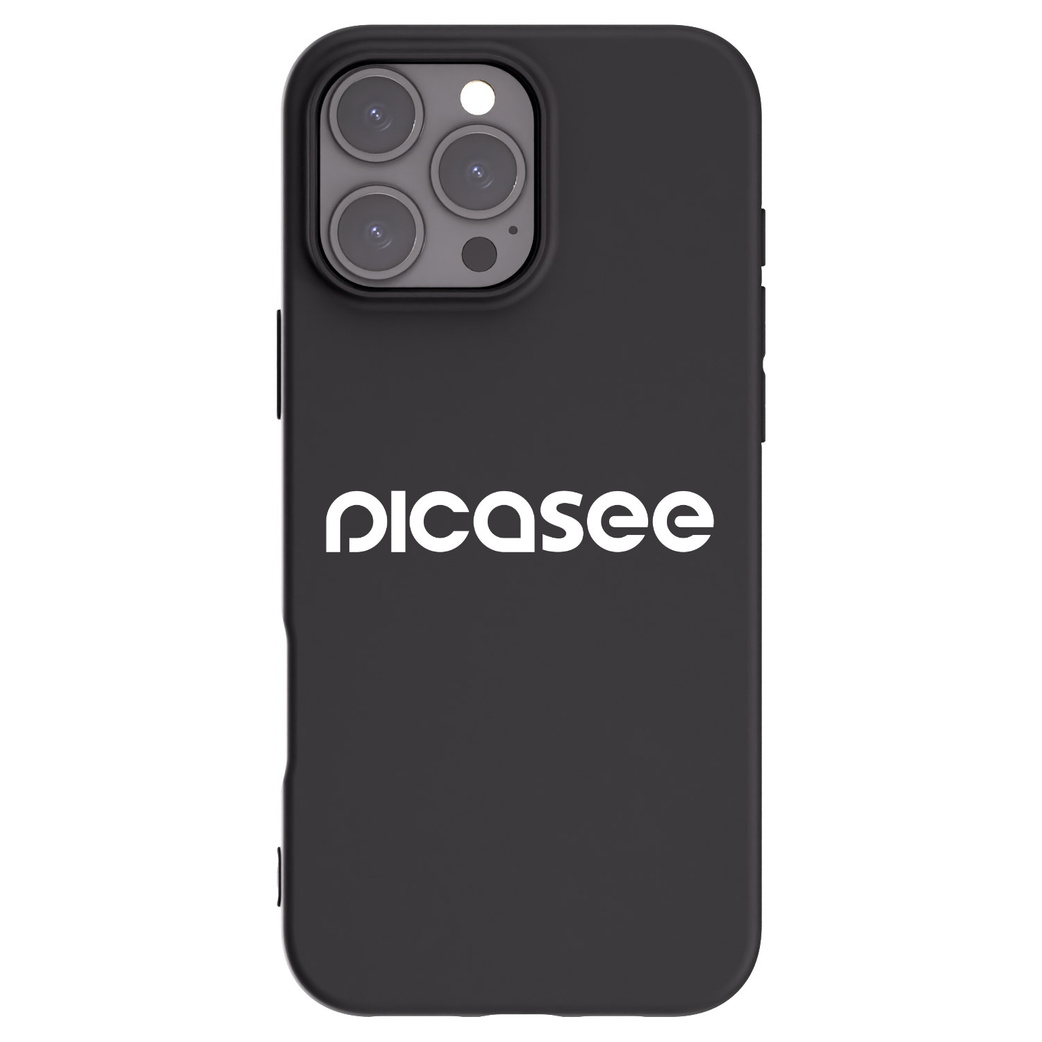 Picasee husă neagră din silicon pentru Apple iPhone 16 Pro Max - Picasee - new logo - white