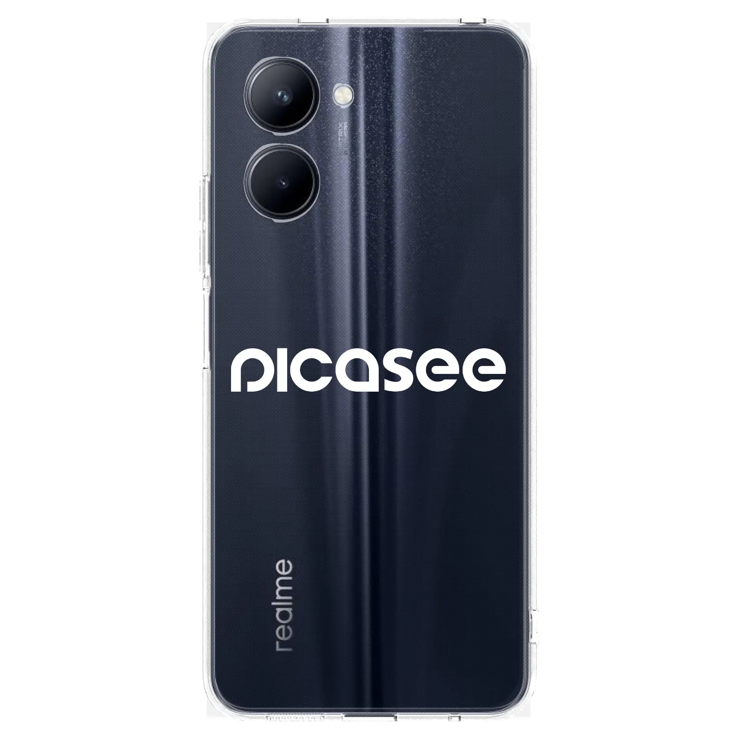Picasee husă transparentă din silicon pentru Realme C33 (2023) - Picasee - new logo - white