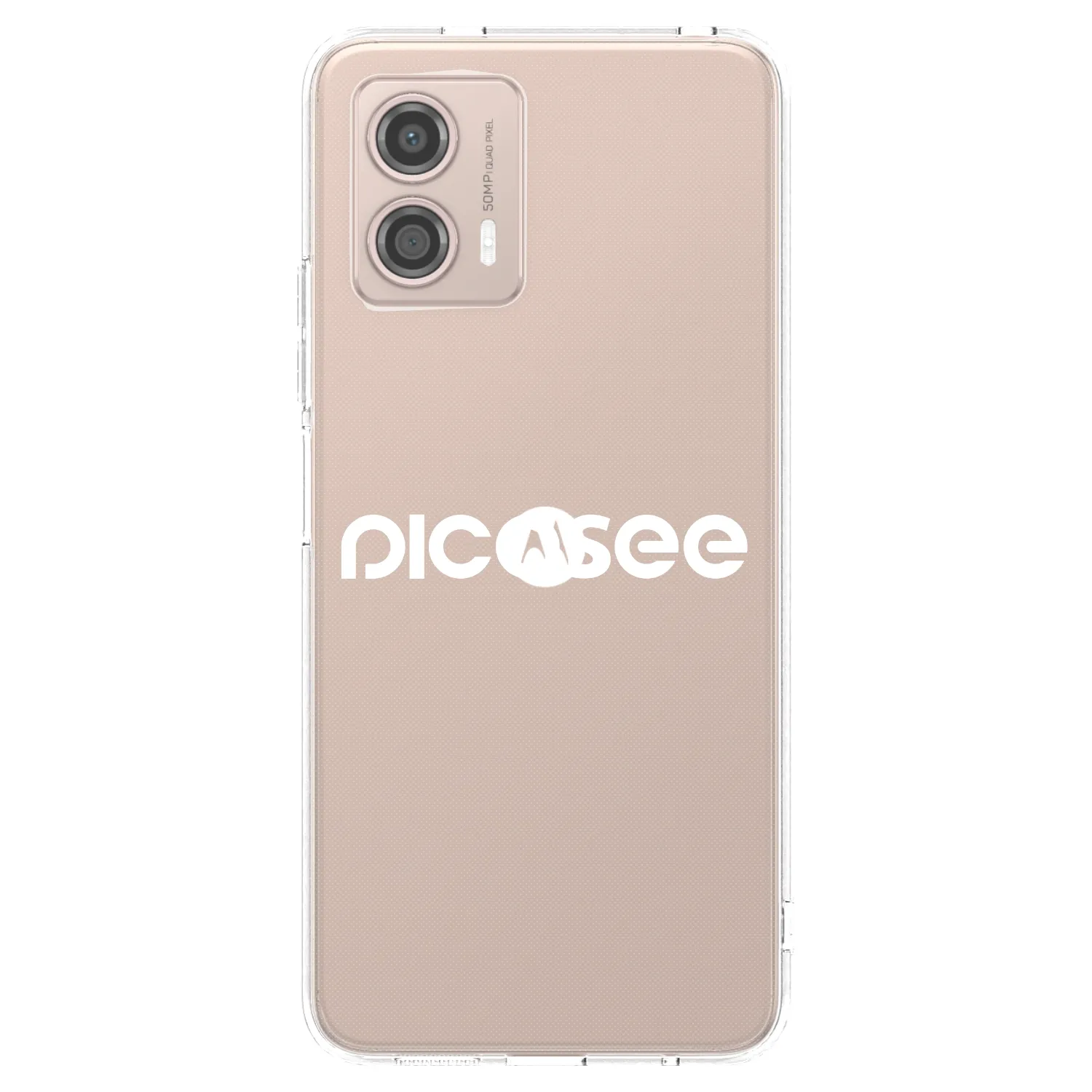 Picasee husă transparentă din silicon pentru Motorola Moto G53 5G - Picasee - new logo - white