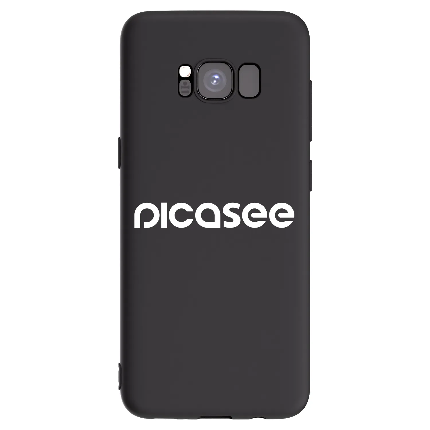 Picasee husă neagră din silicon pentru Samsung Galaxy S8 G950F - Picasee - new logo - white