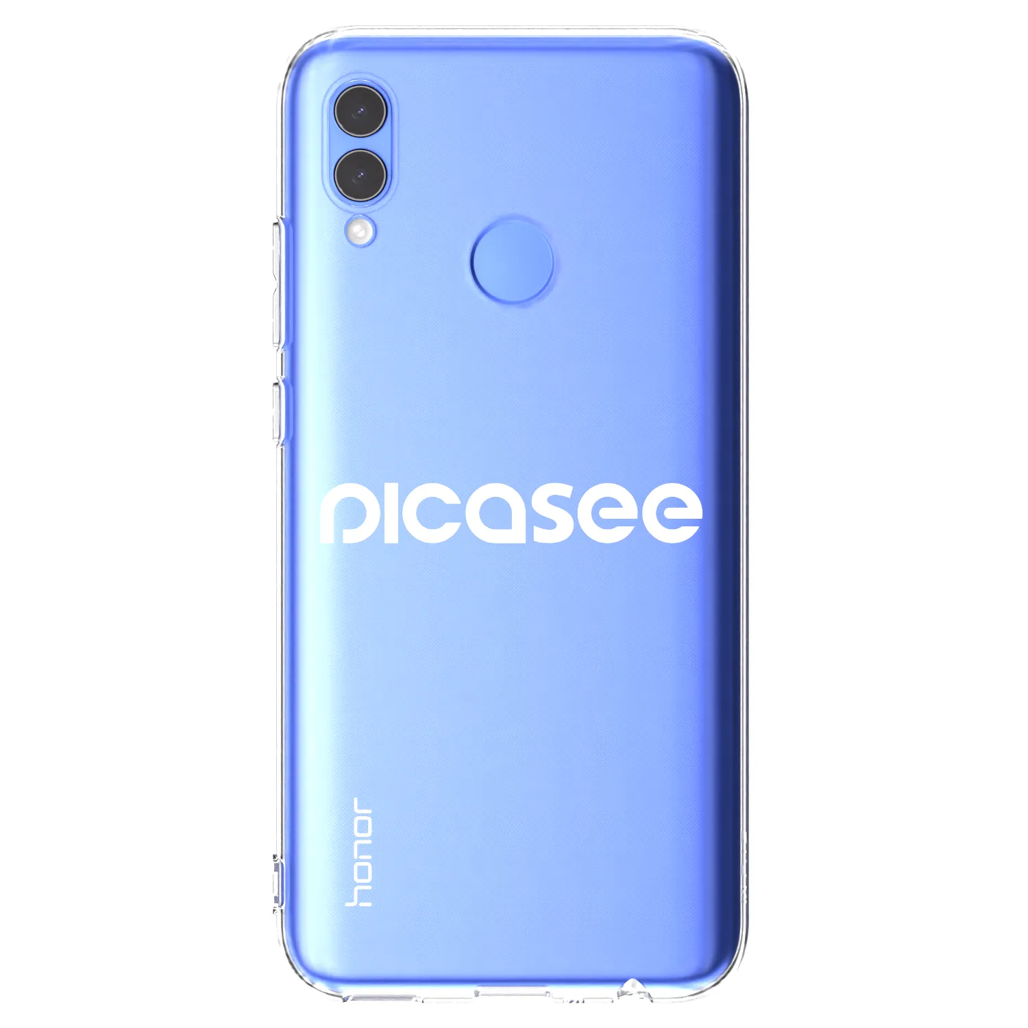 Picasee husă transparentă din silicon pentru Honor 10 Lite - Picasee - new logo - white