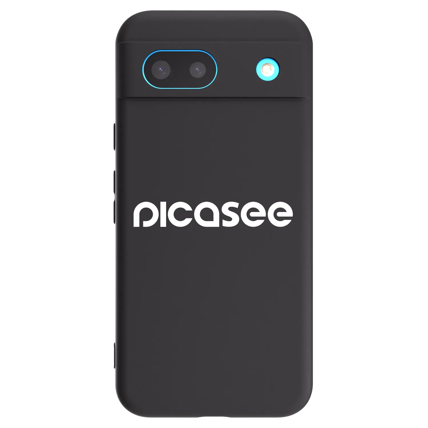 Picasee husă neagră din silicon pentru Google Pixel 8a - Picasee - new logo - white
