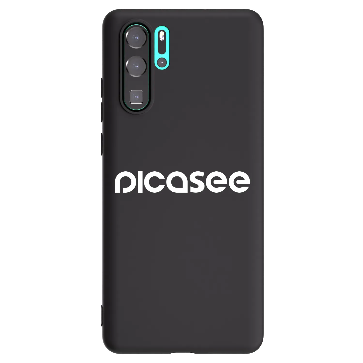 Picasee husă neagră din silicon pentru Huawei P30 Pro - Picasee - new logo - white