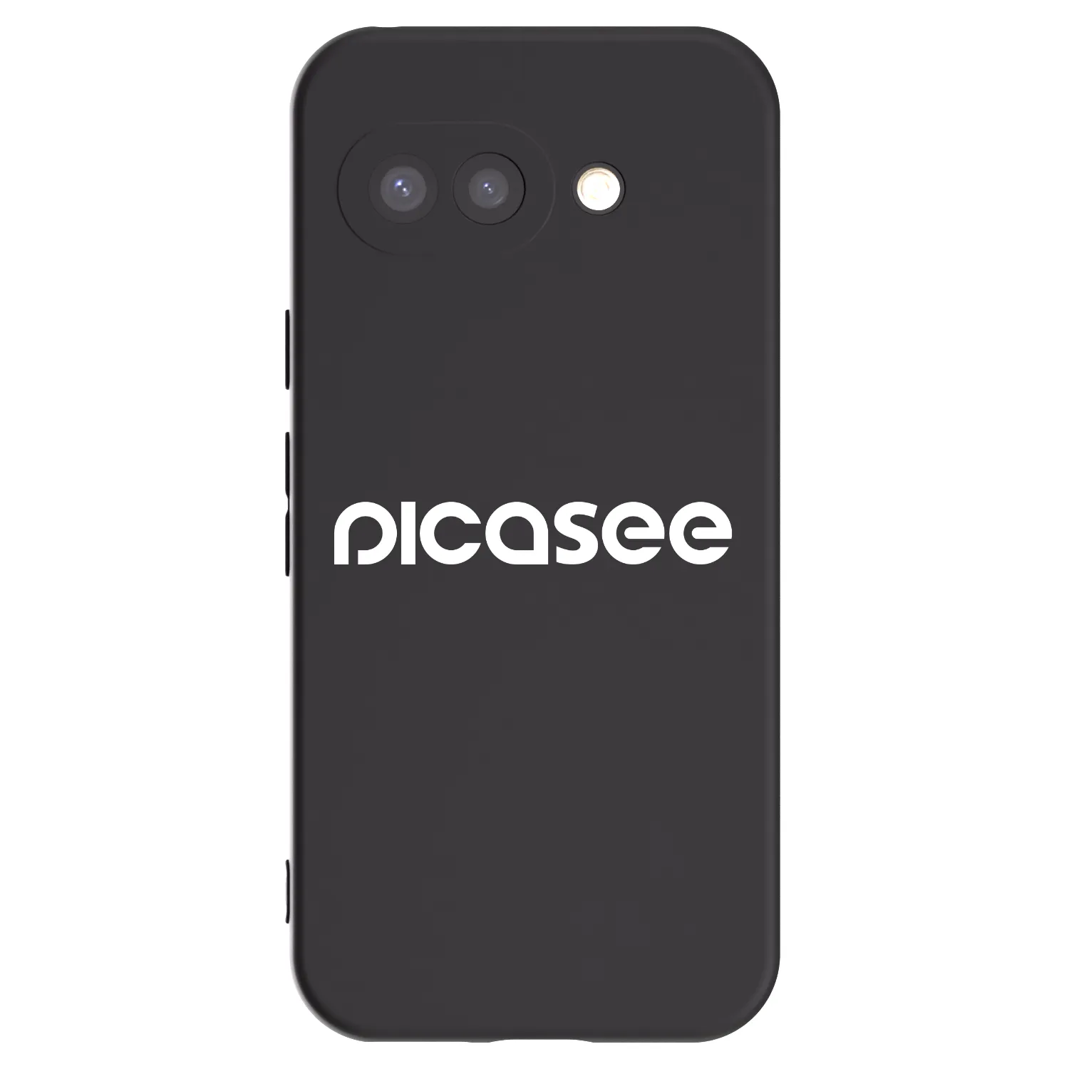 Picasee husă neagră din silicon pentru Google Pixel 9a - Picasee - new logo - white