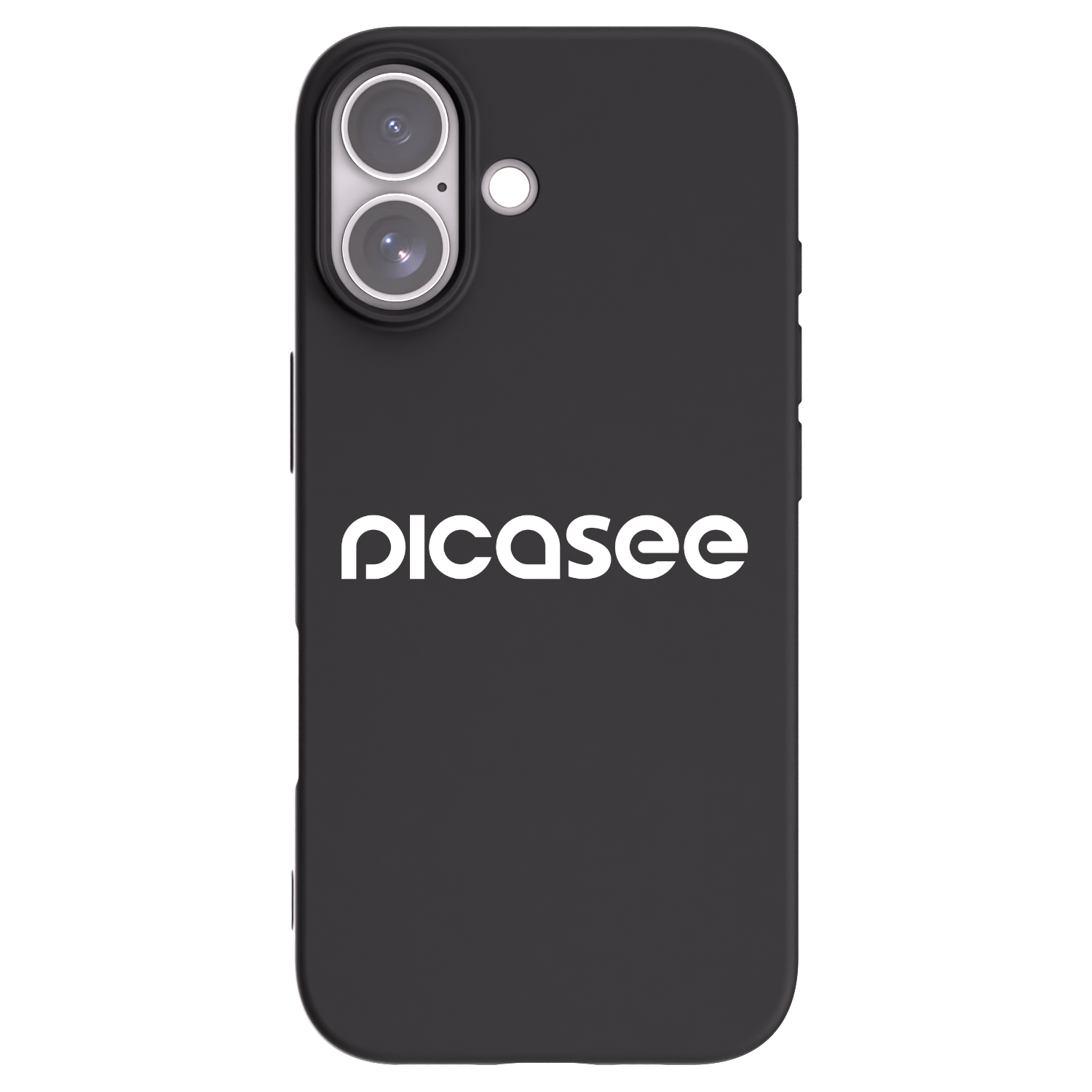 Picasee husă neagră din silicon pentru Apple iPhone 17 - Picasee - new logo - white