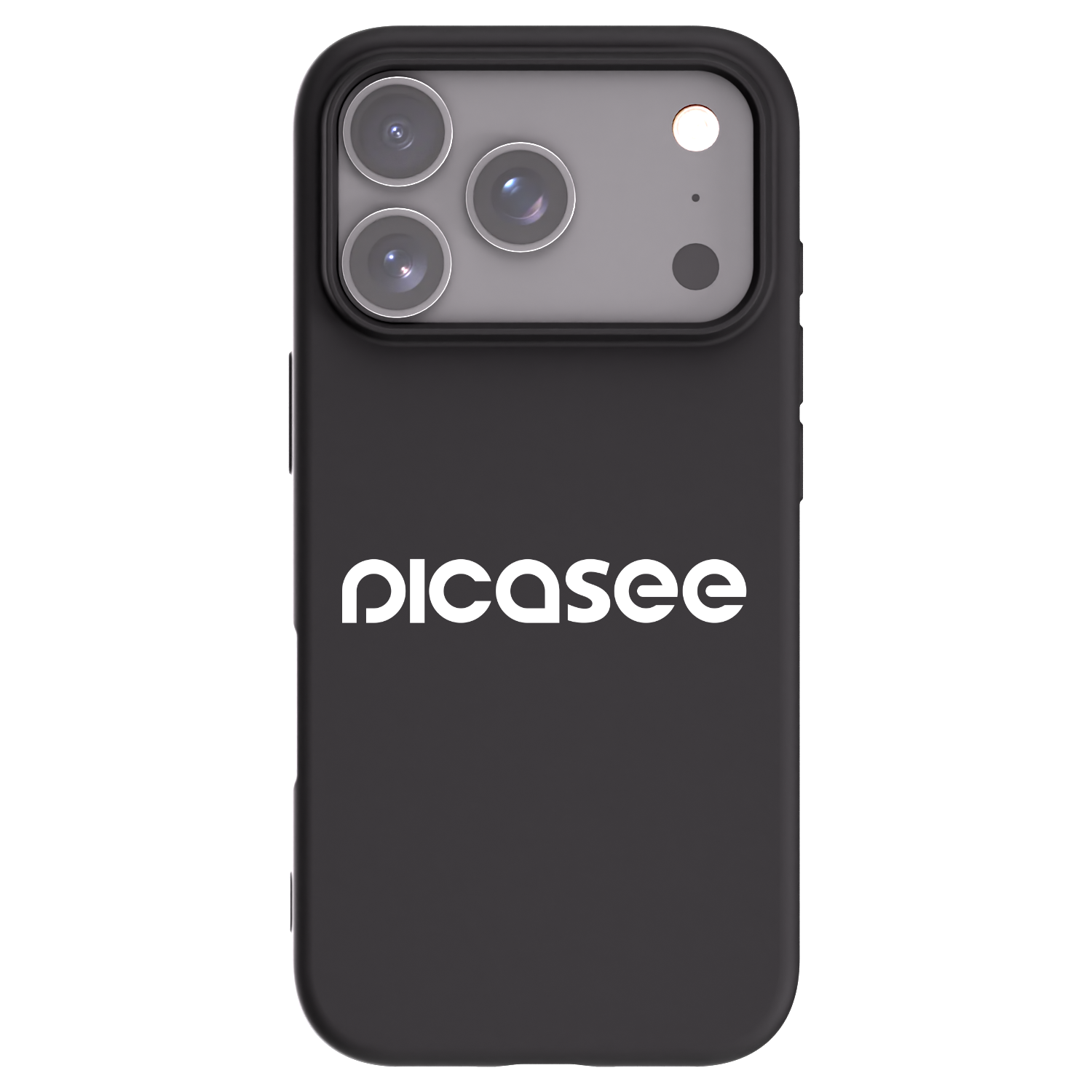 Picasee husă neagră din silicon pentru Apple iPhone 17 Pro - Picasee - new logo - white