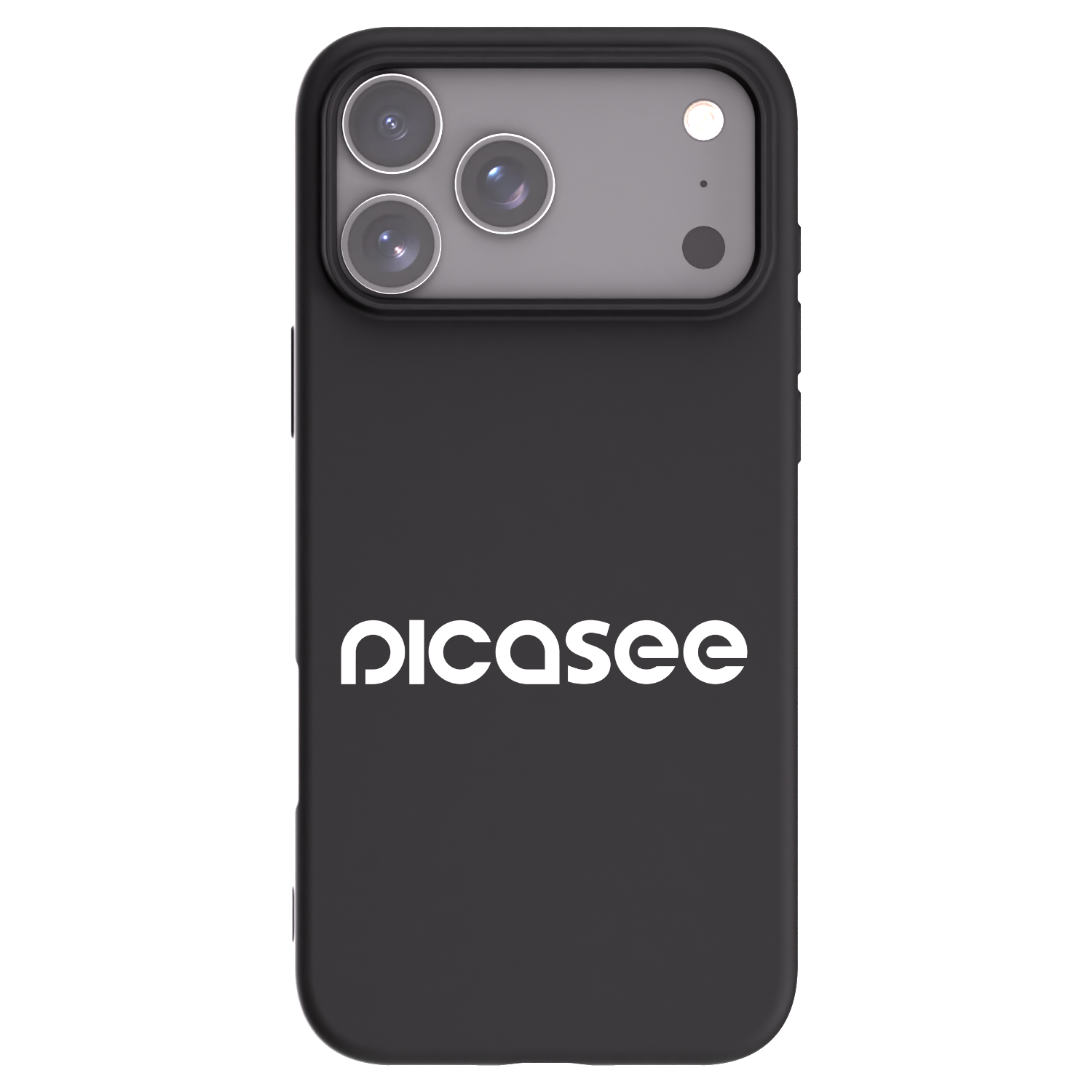 Picasee husă neagră din silicon pentru Apple iPhone 17 Pro Max - Picasee - new logo - white