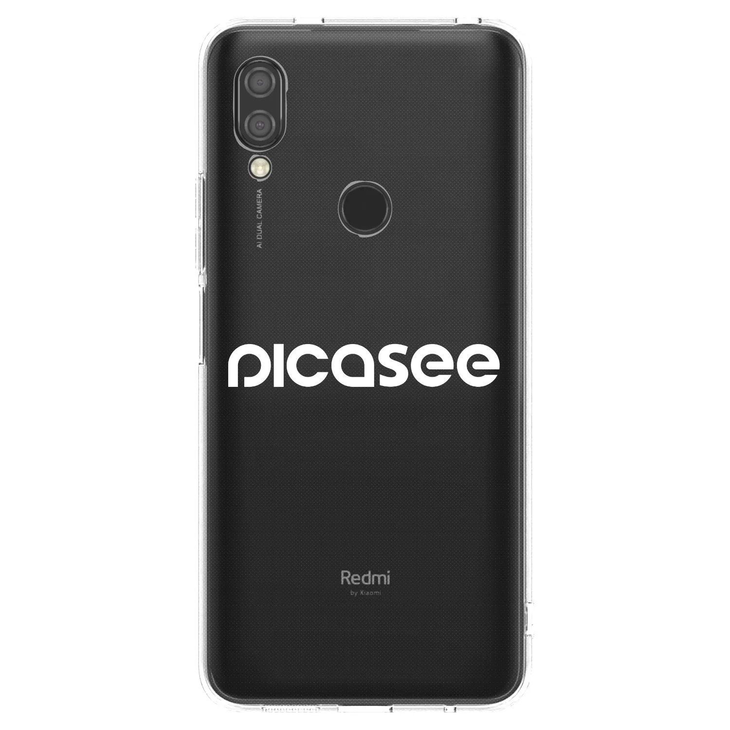 Picasee husă transparentă din silicon pentru Xiaomi Redmi 7 - Picasee - new logo - white