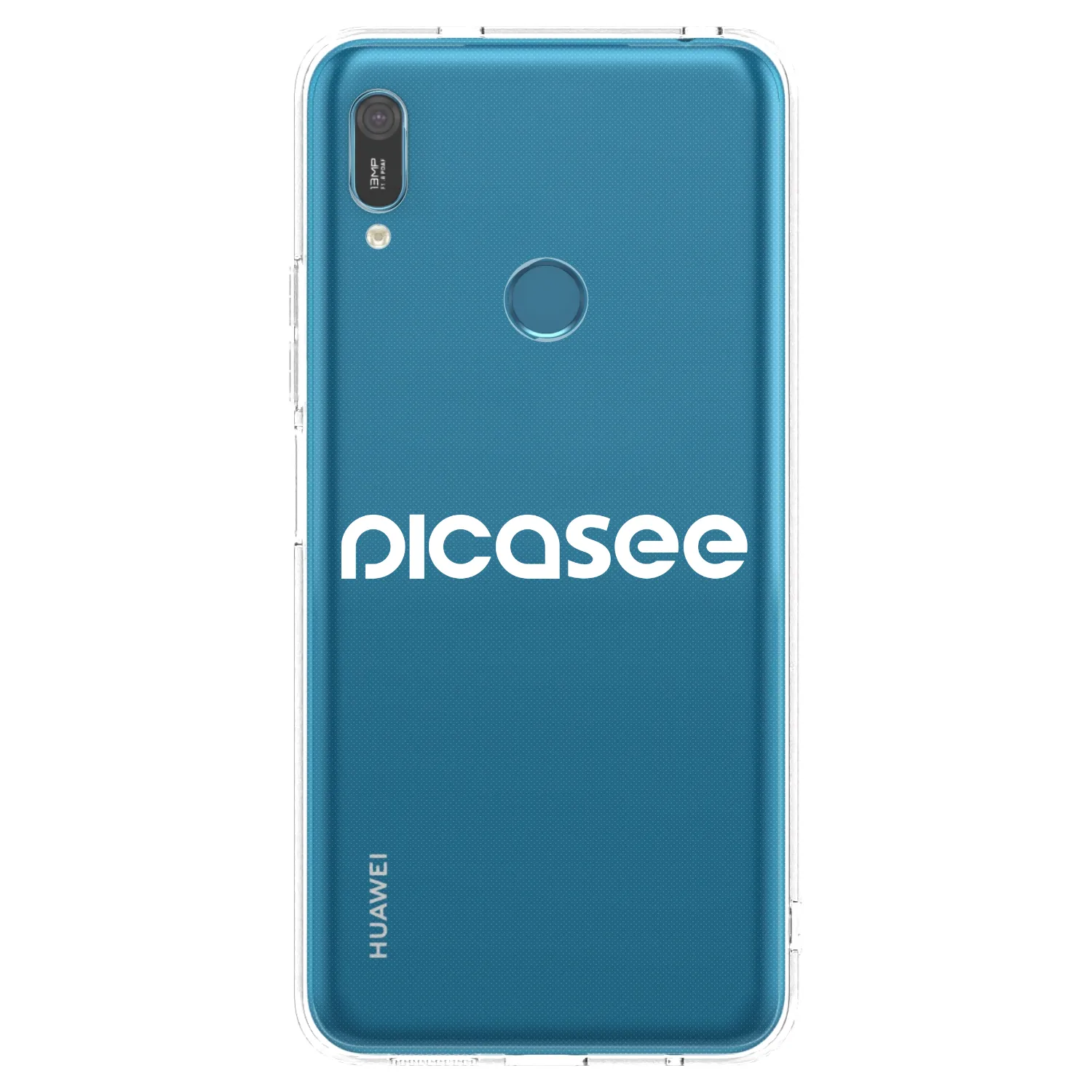 Picasee husă transparentă din silicon pentru Huawei Y6 2019 - Picasee - new logo - white