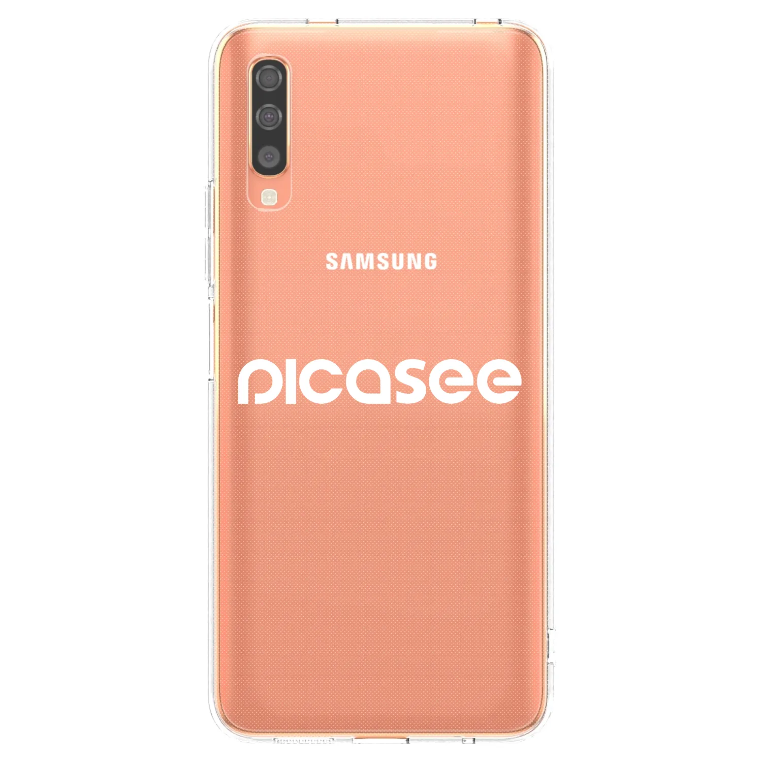 Picasee husă transparentă din silicon pentru Samsung Galaxy A70 A705F - Picasee - new logo - white