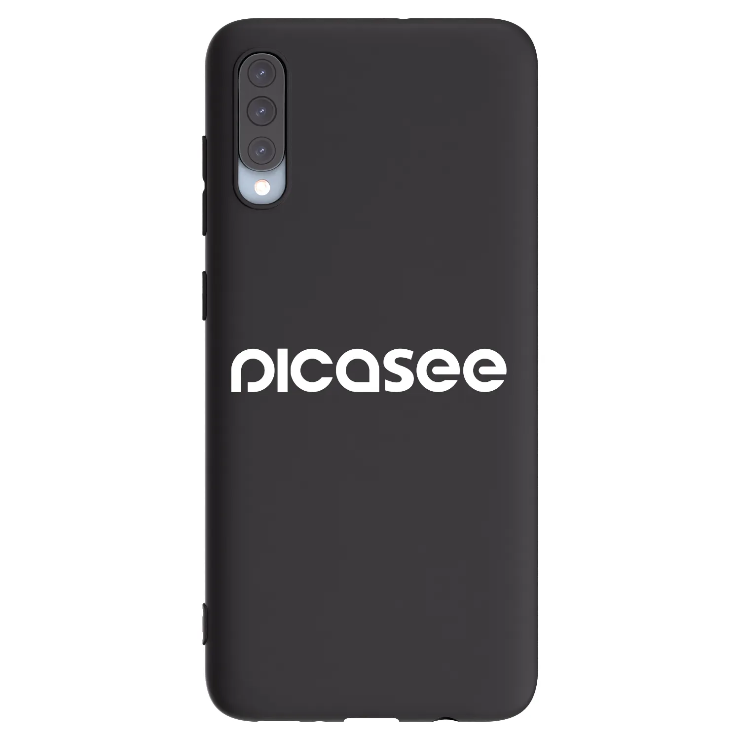 Picasee husă neagră din silicon pentru Samsung Galaxy A70 A705F - Picasee - new logo - white