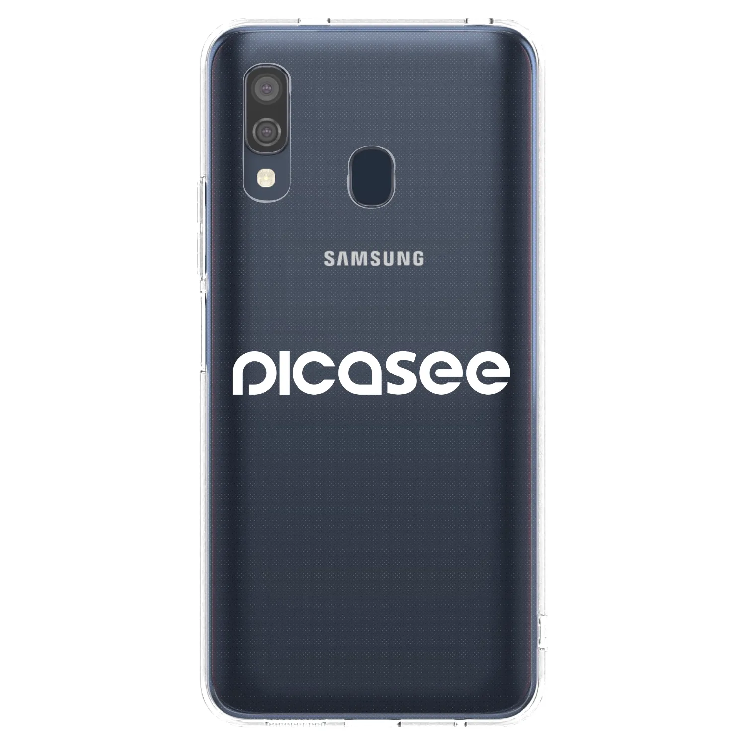 Picasee husă transparentă din silicon pentru Samsung Galaxy A40 A405F - Picasee - new logo - white
