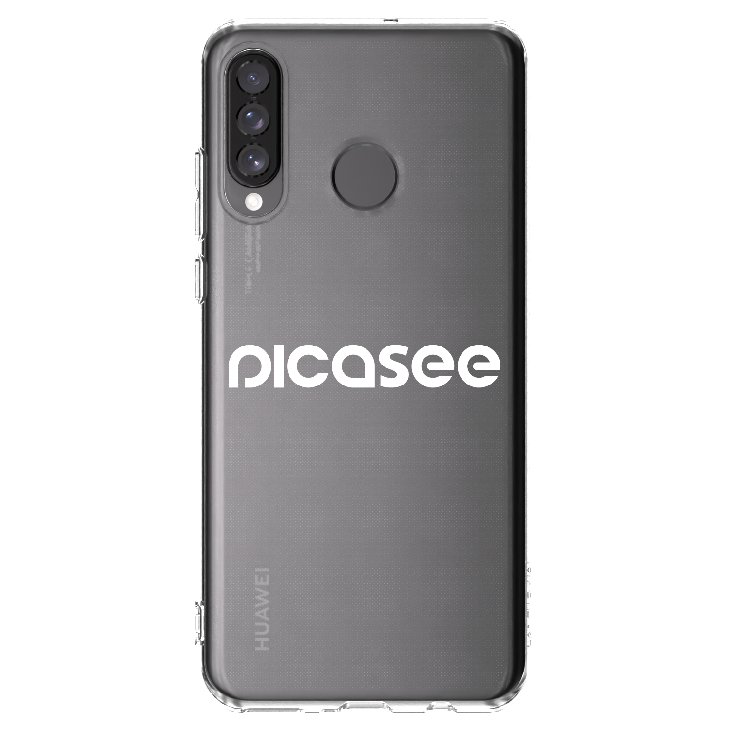 Picasee husă transparentă din silicon pentru Huawei P30 Lite - Picasee - new logo - white