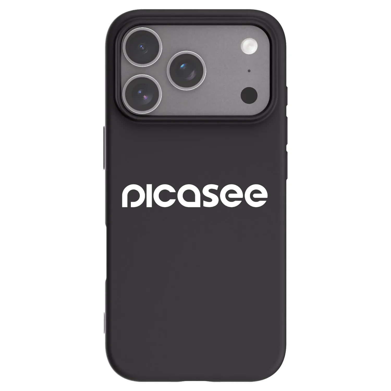 Picasee husă neagră din silicon pentru Apple iPhone 18 Pro - Picasee - new logo - white