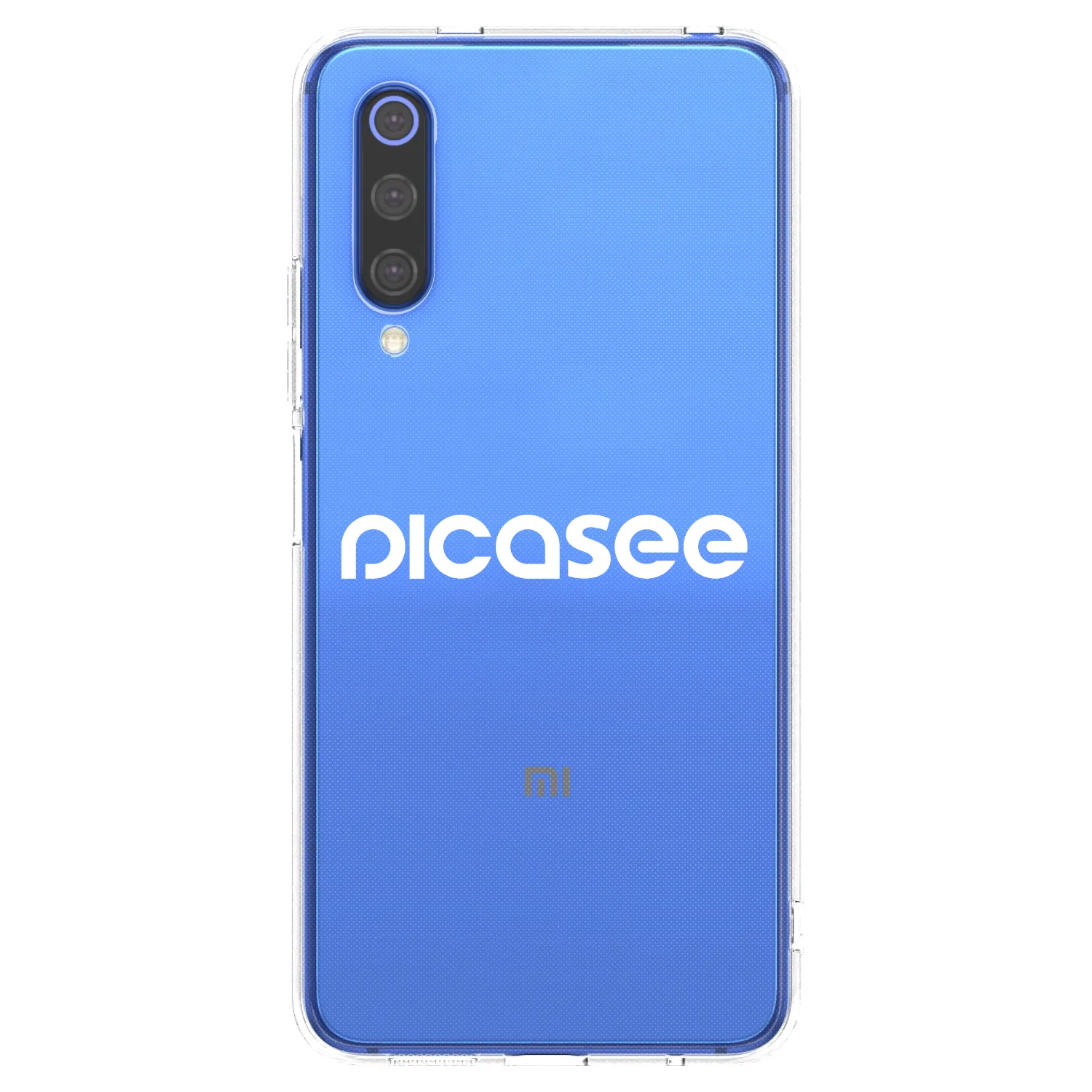 Picasee husă transparentă din silicon pentru Xiaomi Mi 9 SE - Picasee - new logo - white