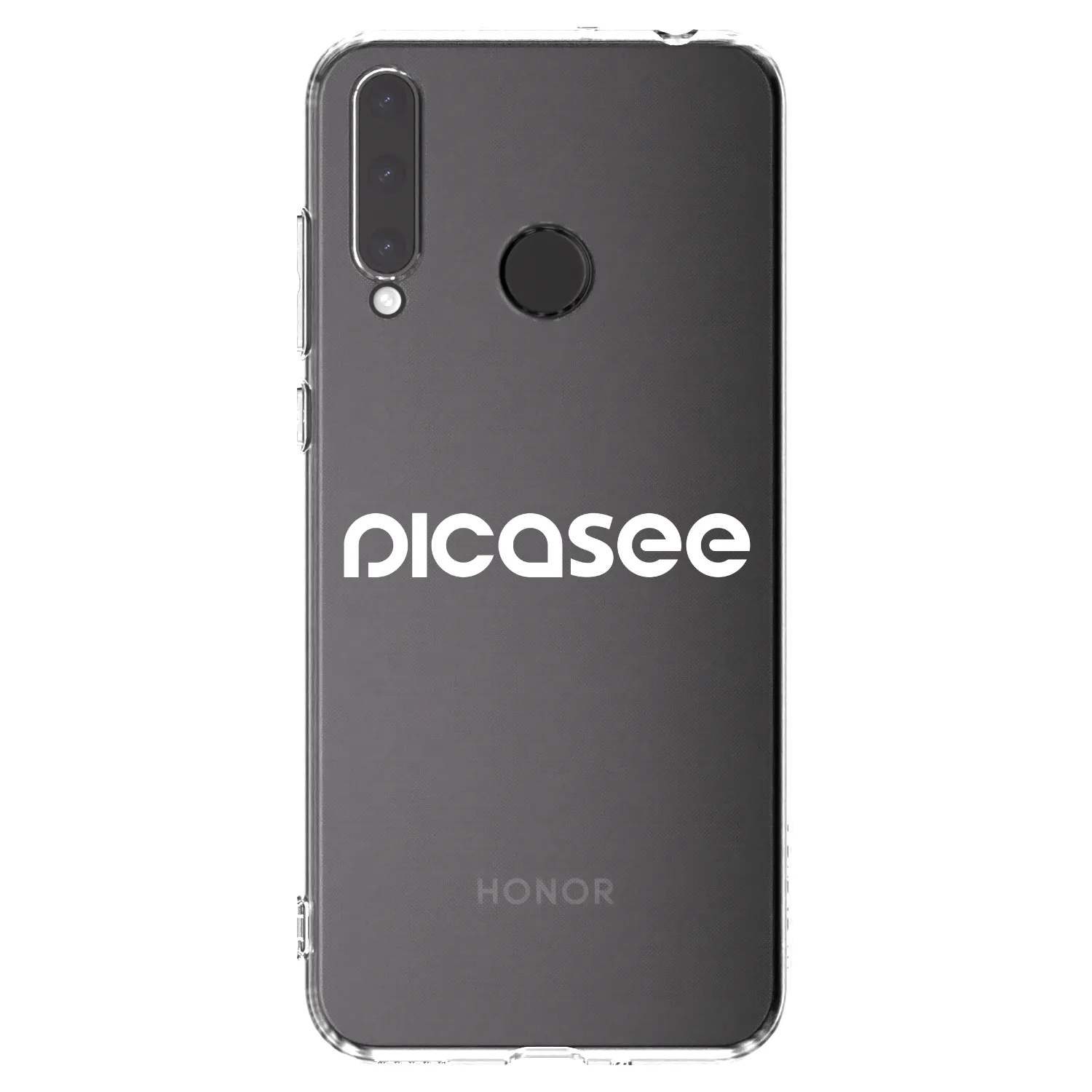 Picasee husă transparentă din silicon pentru Honor 20 Lite - Picasee - new logo - white