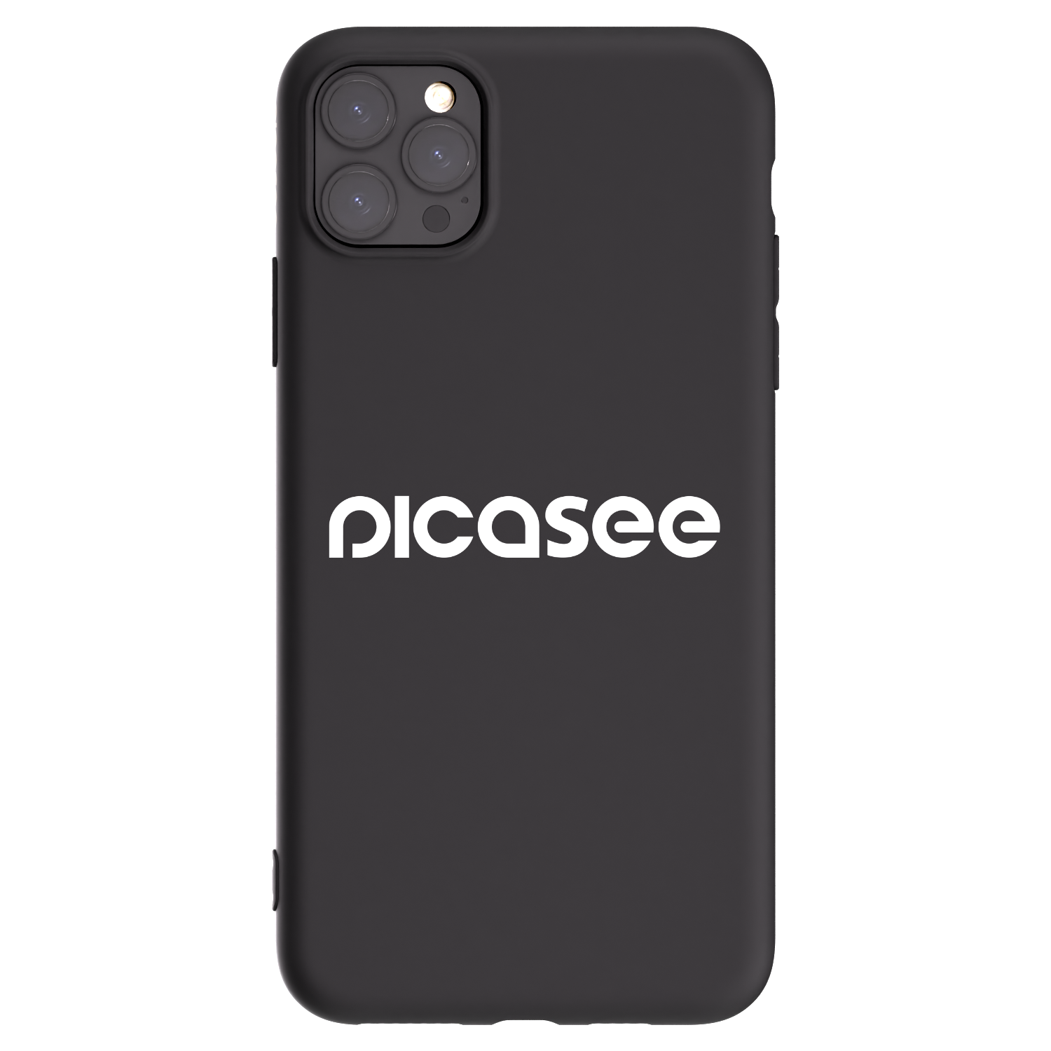 Picasee husă neagră din silicon pentru Apple iPhone 11 Pro Max - Picasee - new logo - white
