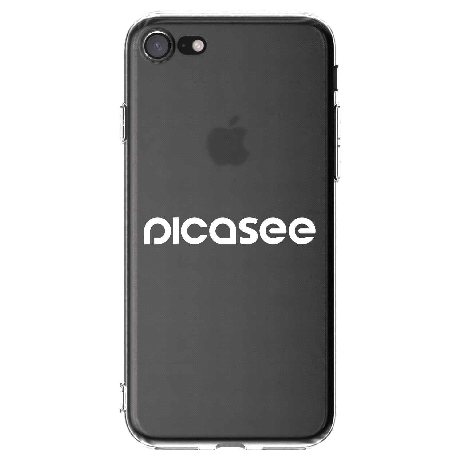 Picasee husă transparentă din silicon pentru Apple iPhone 8 - Picasee - new logo - white
