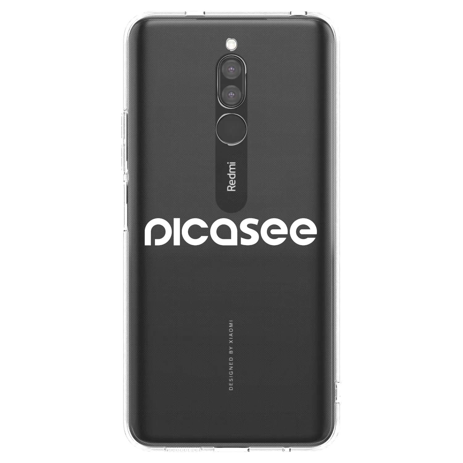 Picasee husă transparentă din silicon pentru Xiaomi Redmi 8 - Picasee - new logo - white