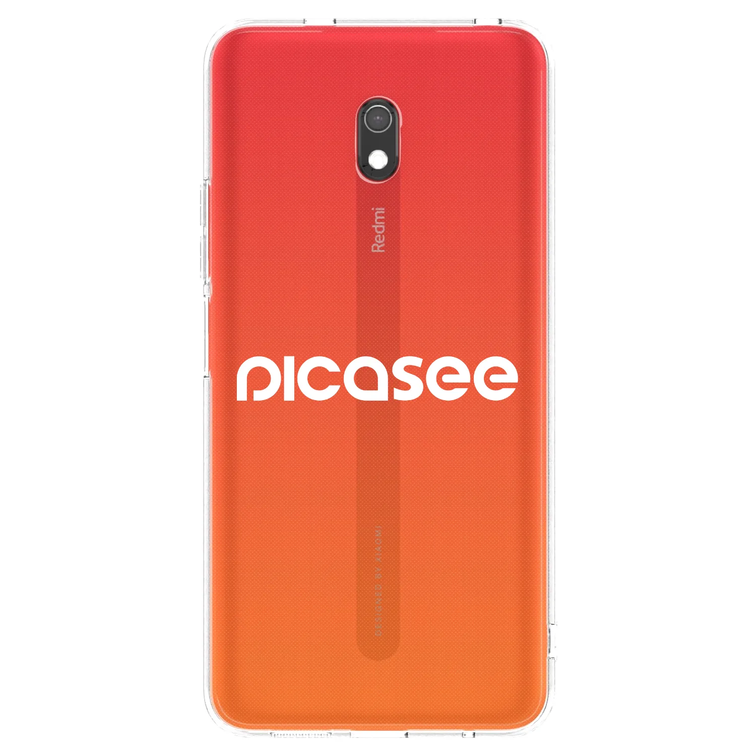 Picasee husă transparentă din silicon pentru Xiaomi Redmi 8A - Picasee - new logo - white